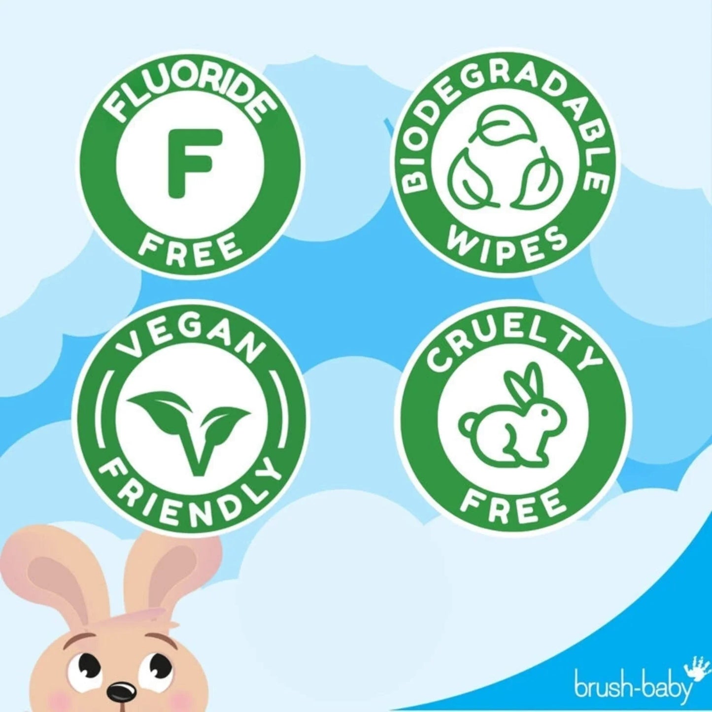brush - baby Biodegradable Teething Wipes From Birth - mezetto ebebek ebebek