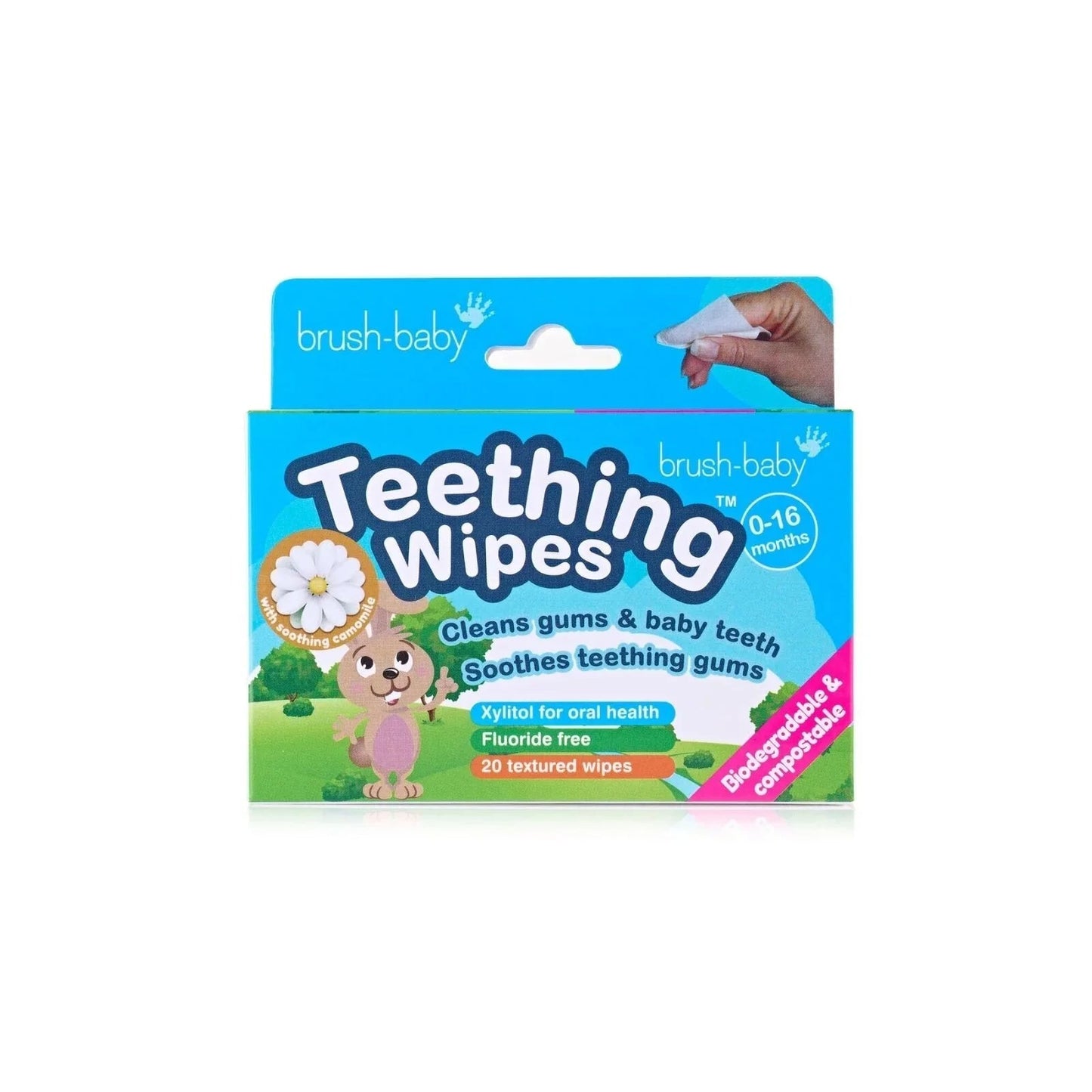 brush - baby Biodegradable Teething Wipes From Birth - mezetto ebebek ebebek