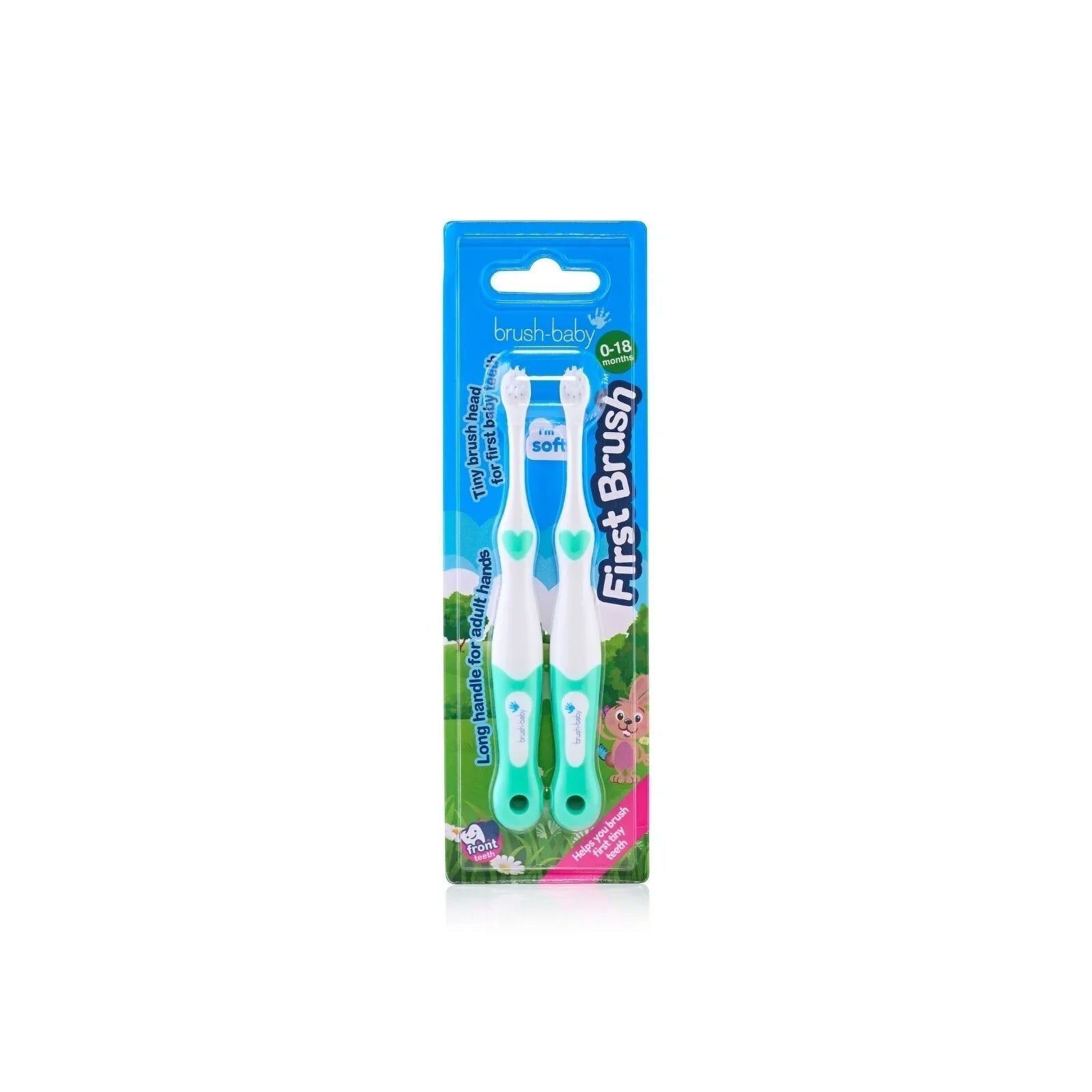 brush - baby First Brush Pack of 2 - Mixed Colours - mezetto ebebek ebebek