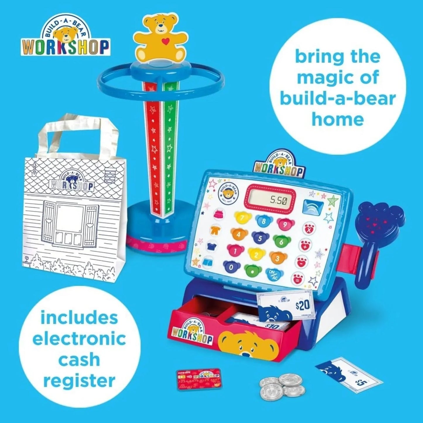 Build - A - Bear Workshop Cashier Counter Set - mezetto ebebek ebebek