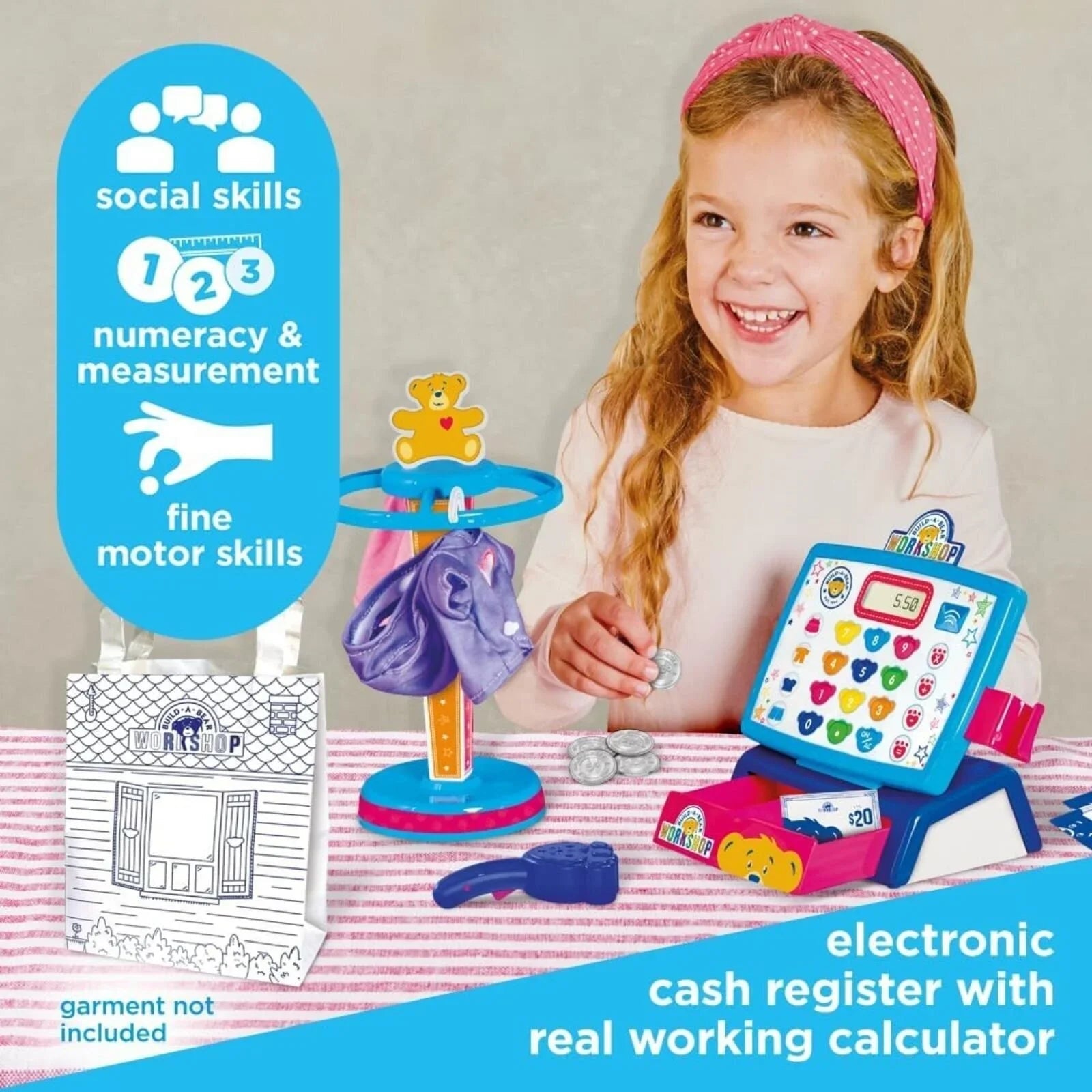 Build - A - Bear Workshop Cashier Counter Set - mezetto ebebek ebebek