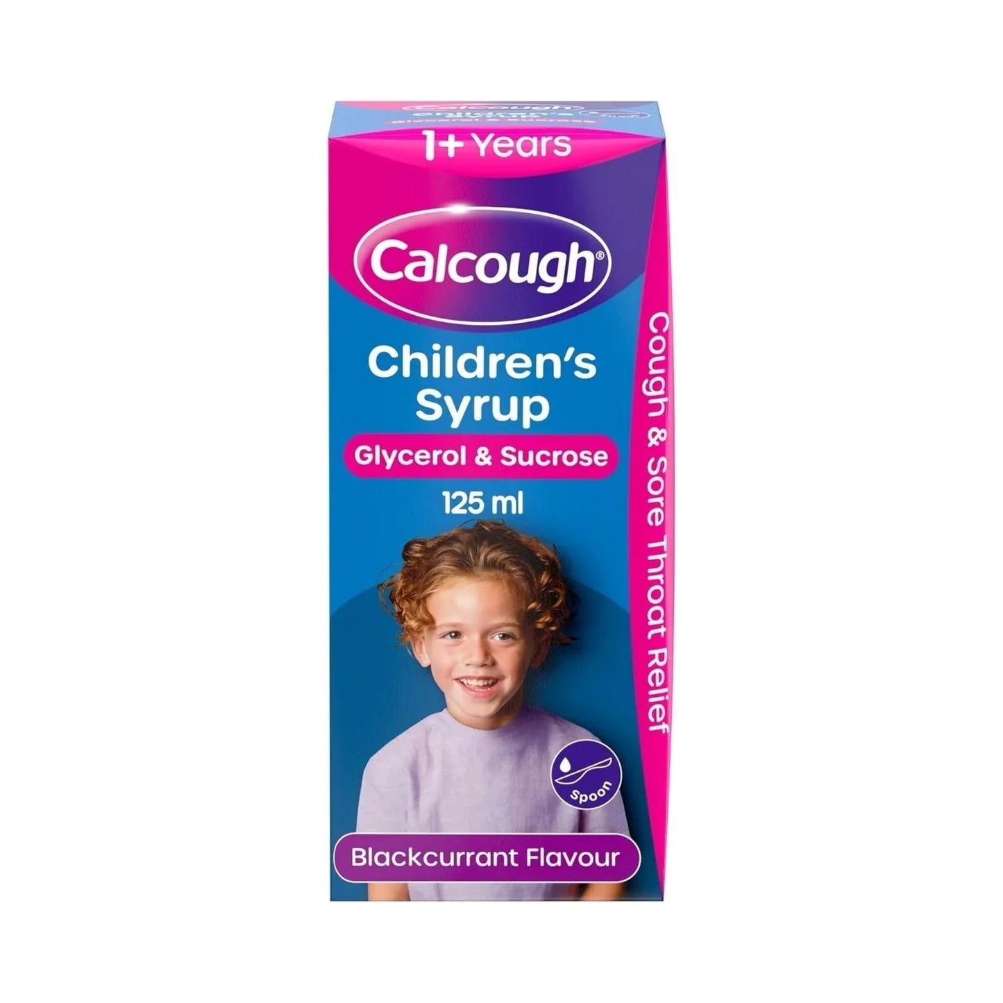 Calcough Children's Syrup Blackcurrent Flavour 1+ year 125ml - mezetto ebebek ebebek