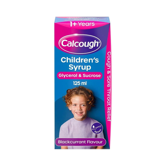 Calcough Children's Syrup Blackcurrent Flavour 1+ year 125ml - mezetto ebebek ebebek
