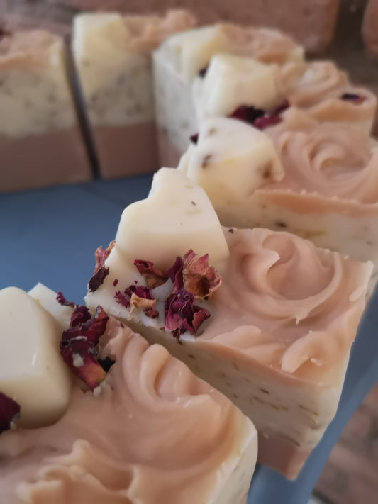 Calendula Rose Vegan Soap - mezetto Shopify Collective Somerset Natural Soaps