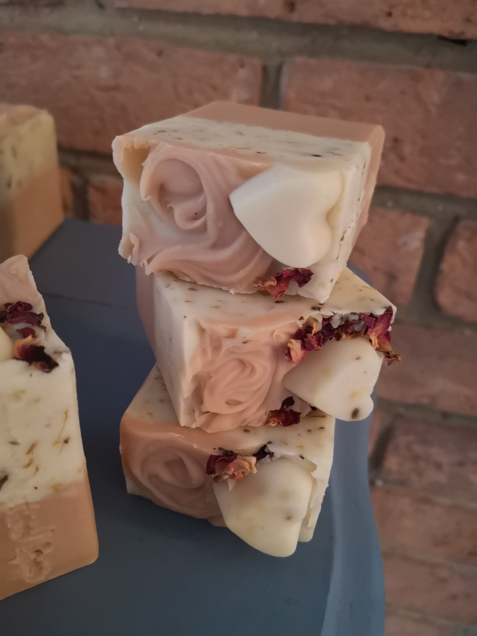 Calendula Rose Vegan Soap - mezetto Shopify Collective Somerset Natural Soaps