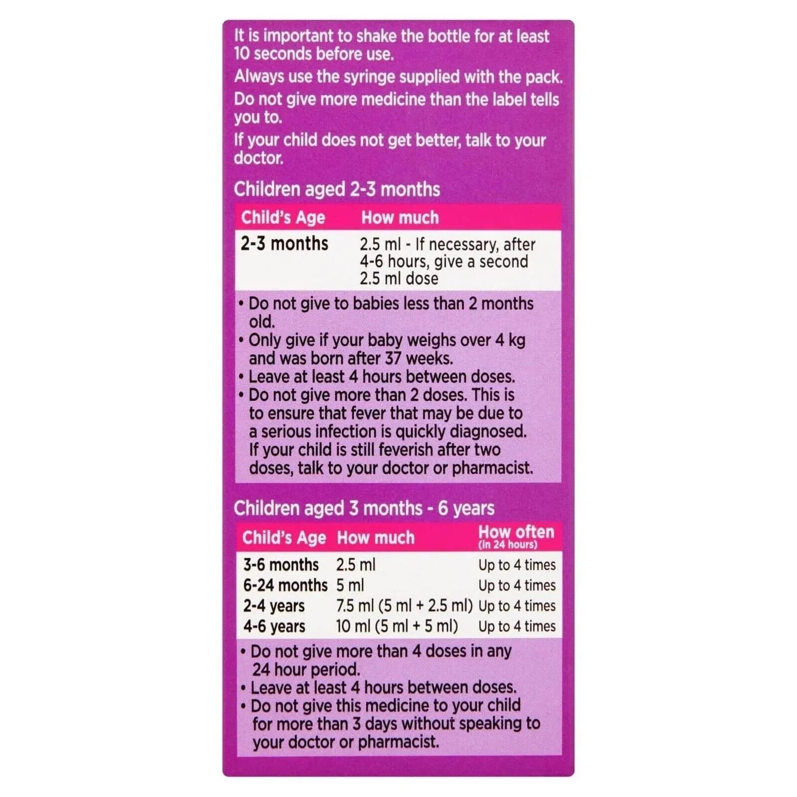 Calpol Sugar Free Infant Suspension Paracetamol Strawberry Flavour 100ml - mezetto ebebek ebebek