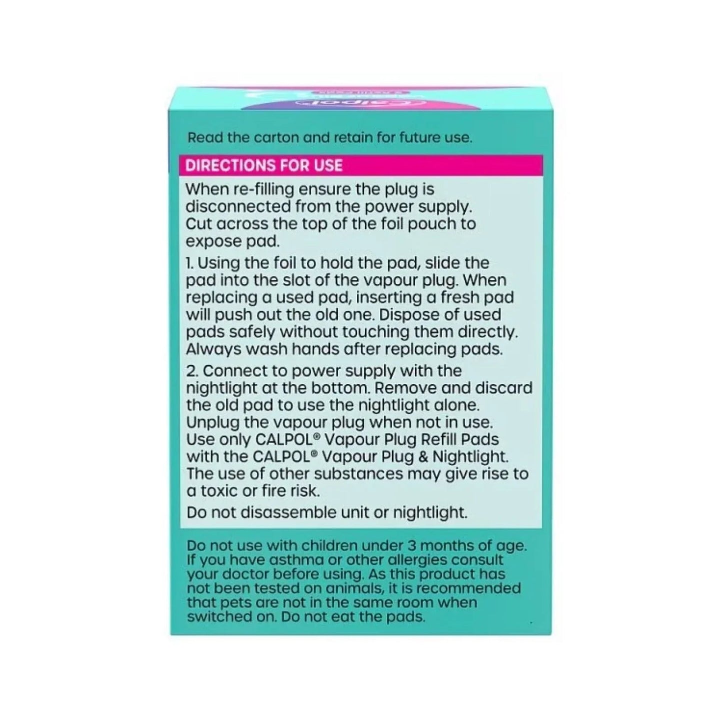 Calpol Vapour Plug Lavender and Chamomile 5 Refill Pads - mezetto ebebek ebebek