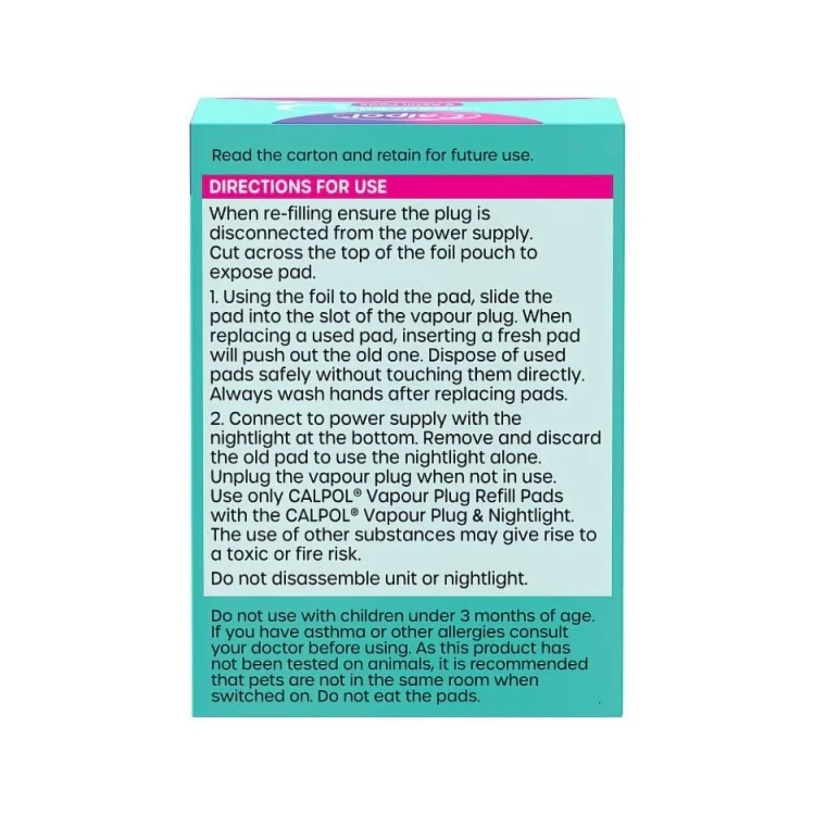 Calpol Vapour Plug Lavender and Chamomile 5 Refill Pads - mezetto ebebek ebebek
