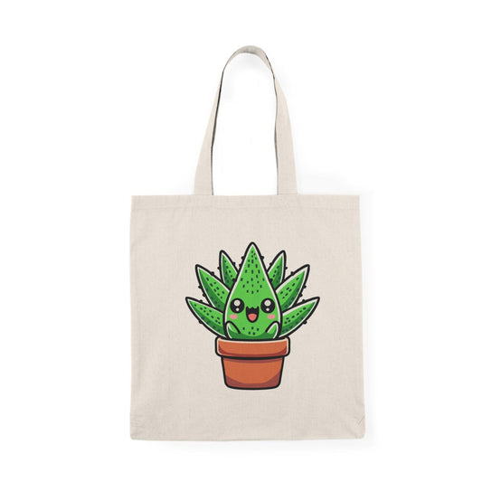 Cartoon Aloe Vera Tote Bag – Funny Eco Cotton Bag Gift - mezetto KEOLIX KEOLIX