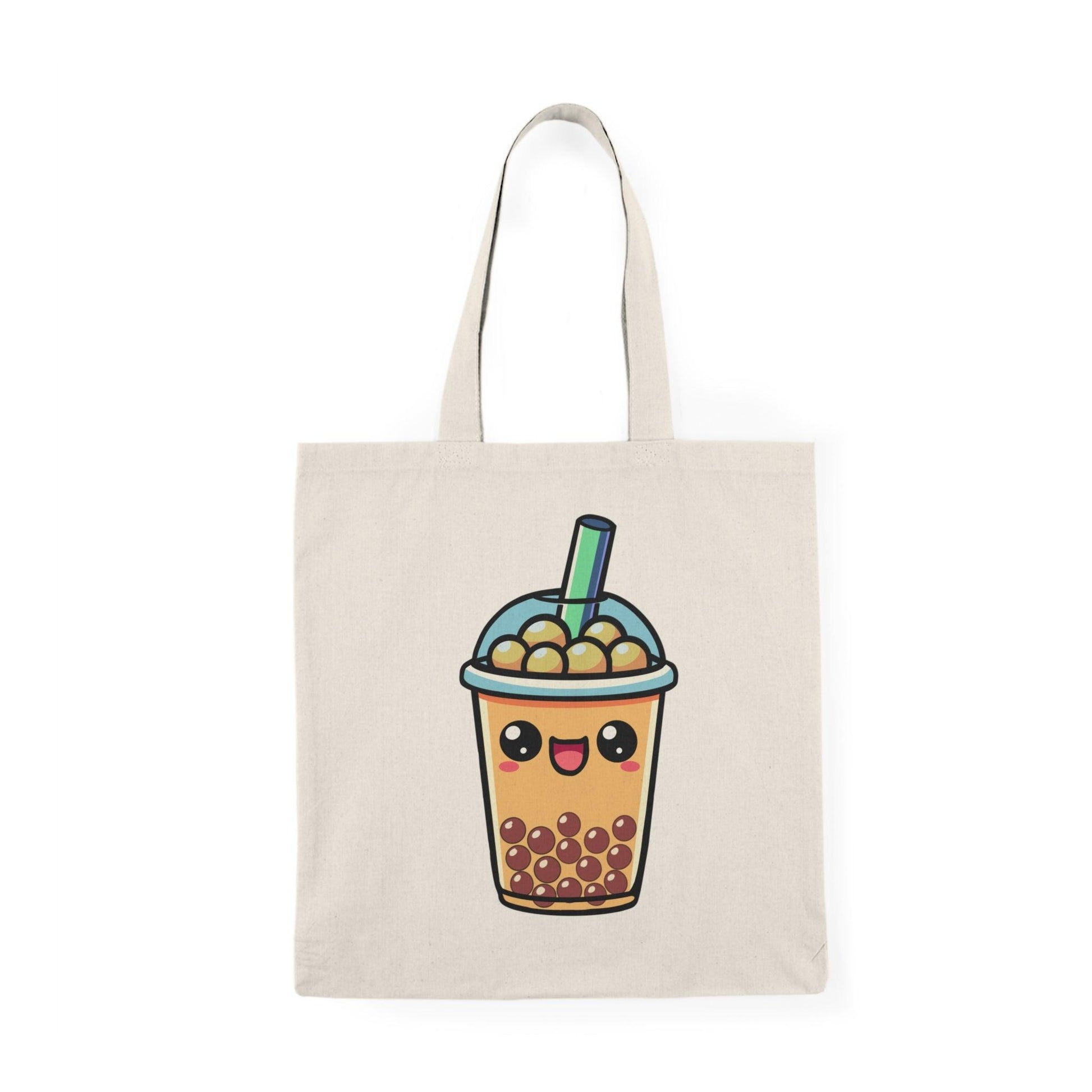 Cartoon Boba Tea Tote – Eco Cotton Bag for Bubble Lovers - mezetto KEOLIX KEOLIX