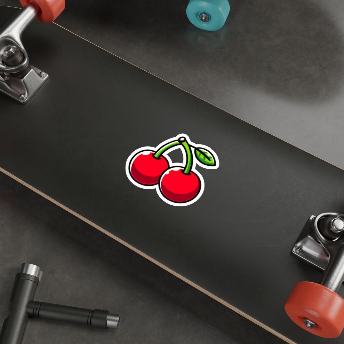 Cartoon Cherries Sticker – Cute Fruit Vinyl Waterproof Decal - mezetto KEOLIX KEOLIX