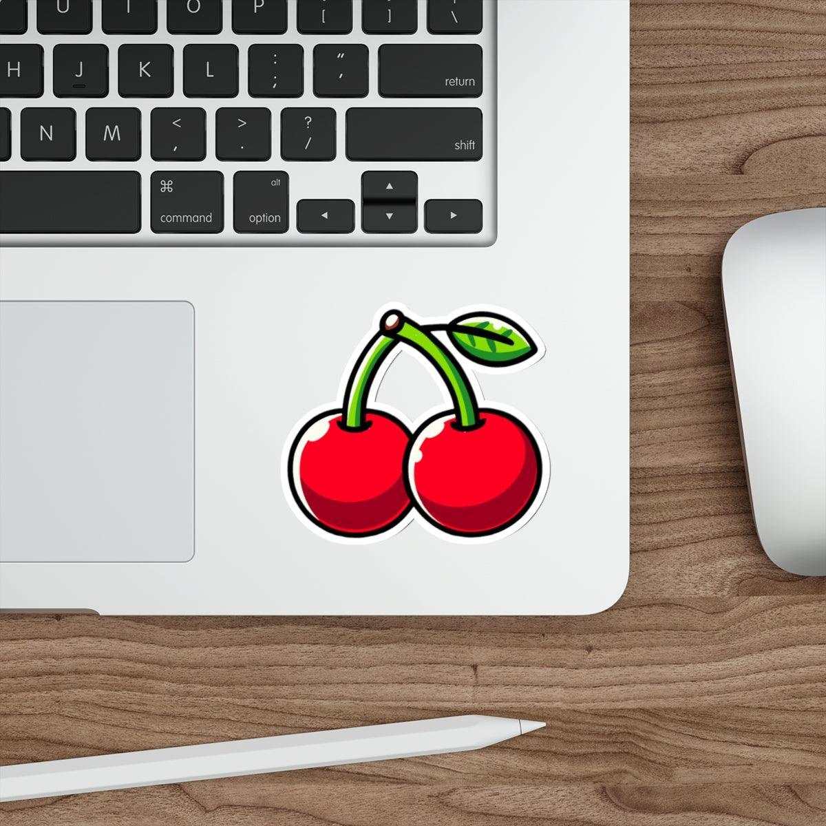Cartoon Cherries Sticker – Cute Fruit Vinyl Waterproof Decal - mezetto KEOLIX KEOLIX