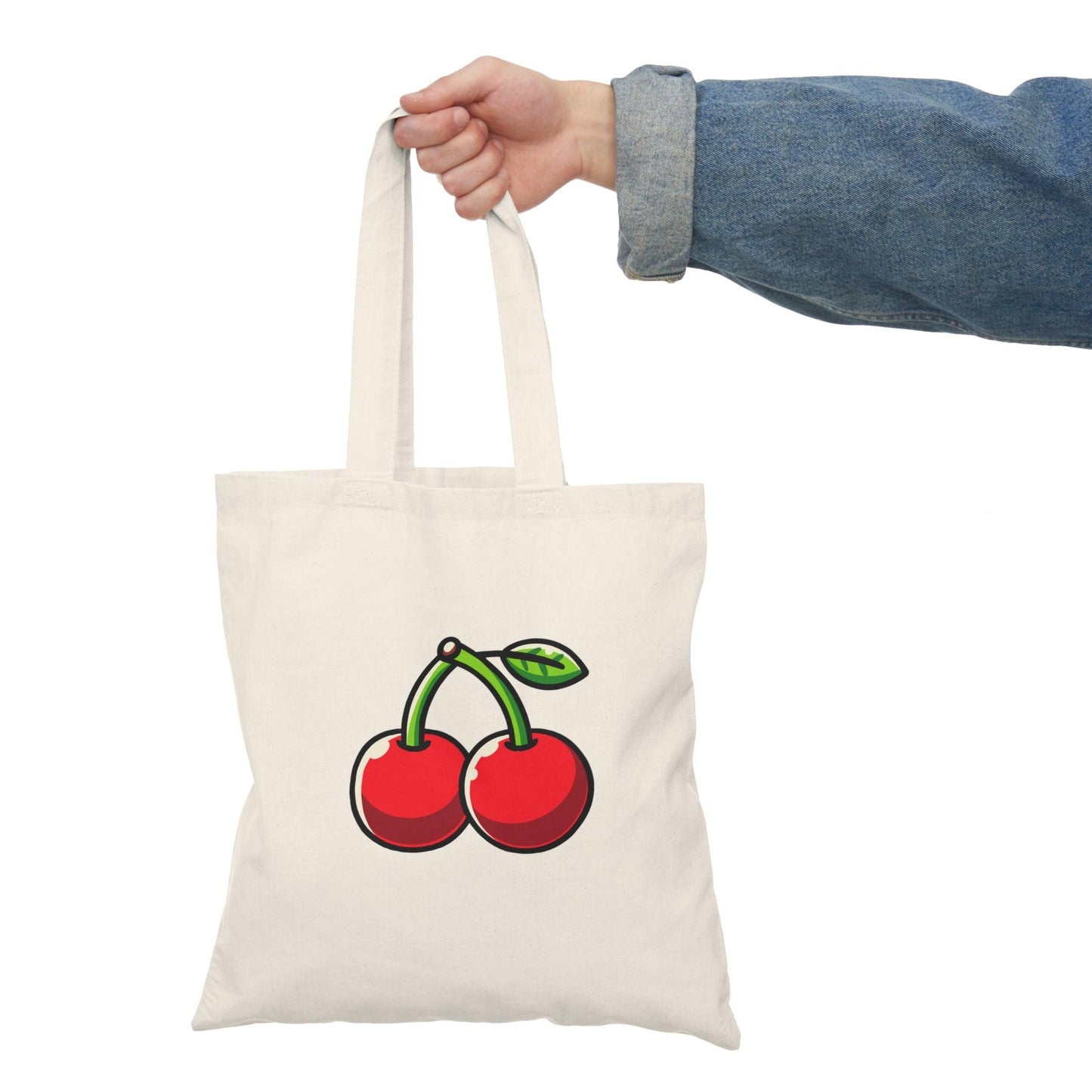 Cartoon Cherry Tote Bag – Cute Fruit Design, Recycled - mezetto KEOLIX KEOLIX