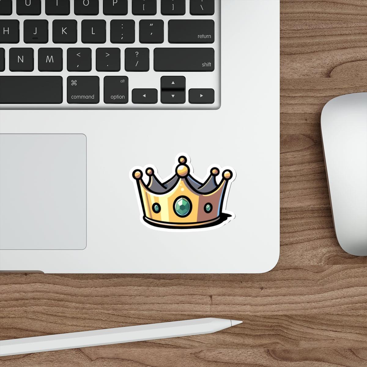 Cartoon Crown Sticker – Fun Royal Kawaii Waterproof Decal - mezetto KEOLIX KEOLIX