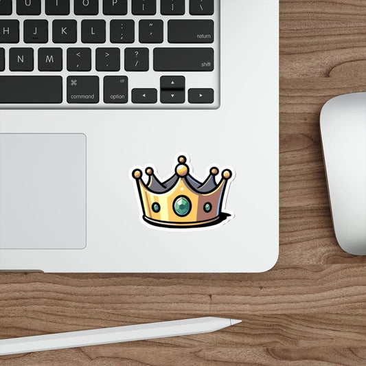 Cartoon Crown Sticker – Fun Royal Kawaii Waterproof Decal - mezetto KEOLIX KEOLIX