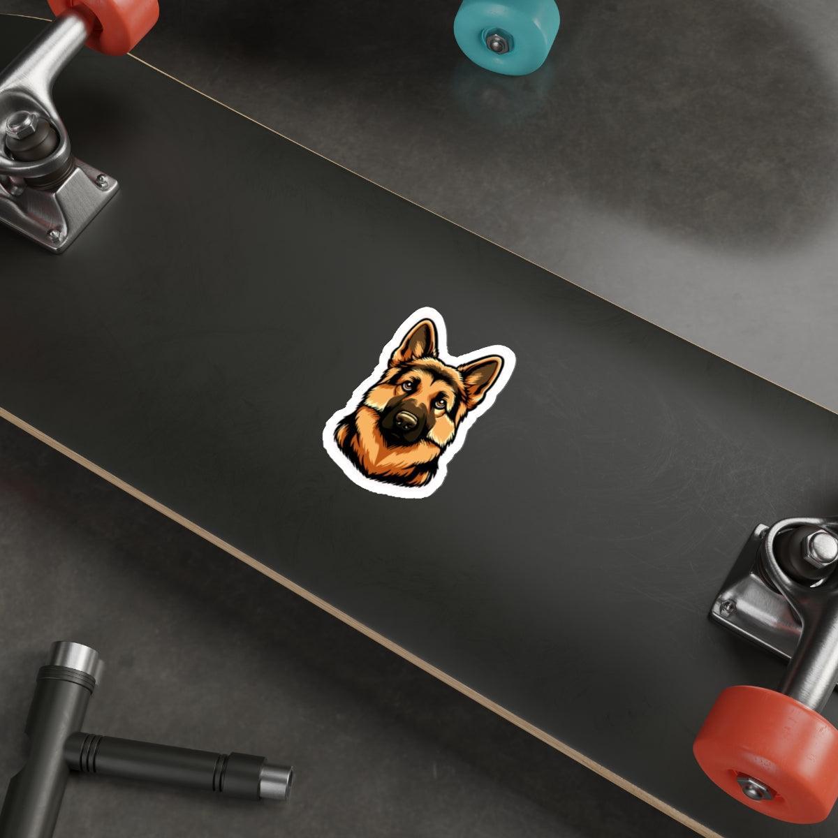 Cartoon German Shepherd Sticker – Loyal Dog Vinyl Decal - mezetto KEOLIX KEOLIX