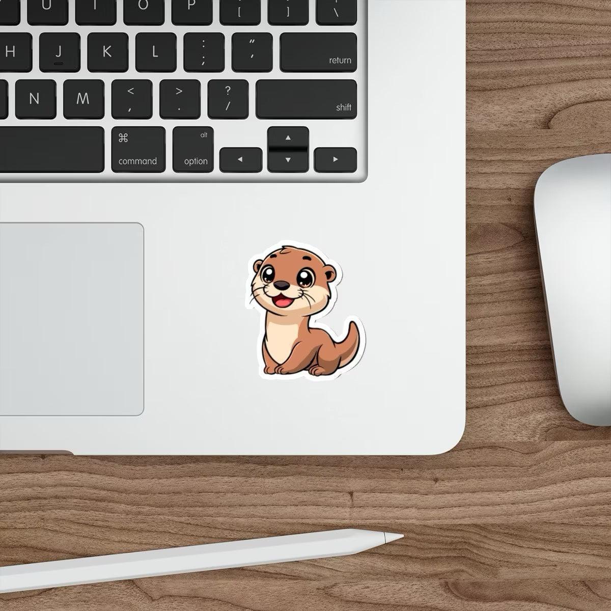 Cartoon Otter Sticker – Cute Waterproof Vinyl Animal Decal - mezetto KEOLIX KEOLIX