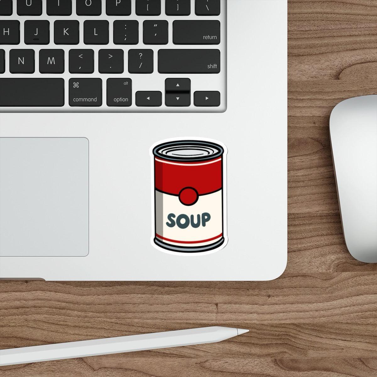 Cartoon Soup Tin Sticker – Cozy Retro Food Vinyl Decal - mezetto KEOLIX KEOLIX