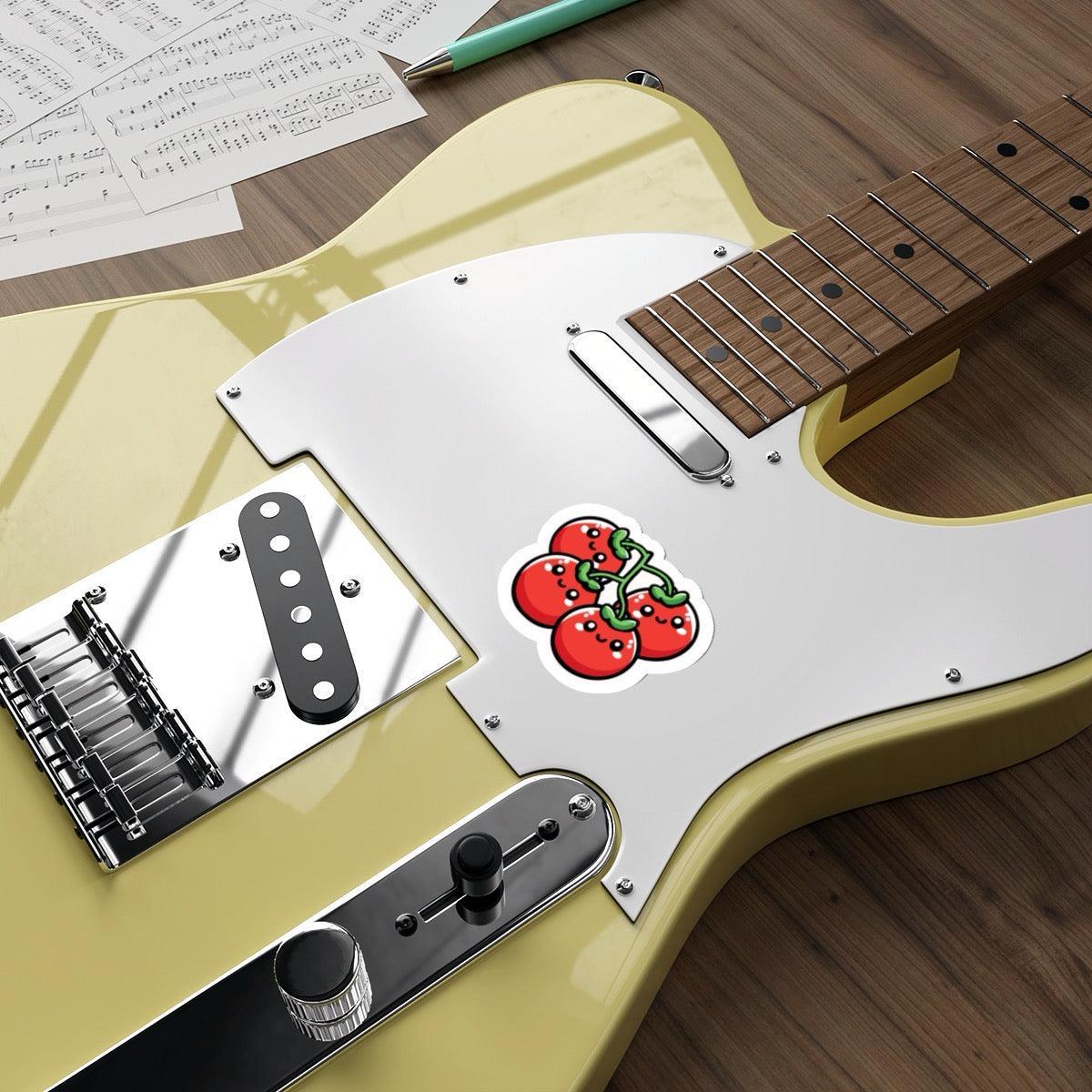 Cartoon Tomatoes on a Vine Sticker – Cute Garden Vibes - mezetto KEOLIX KEOLIX