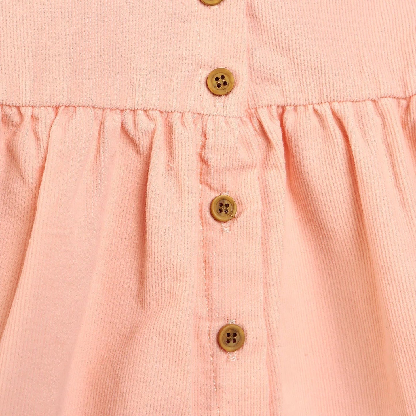 Cassiope Dress - Salmon - mezetto ebebek ebebek