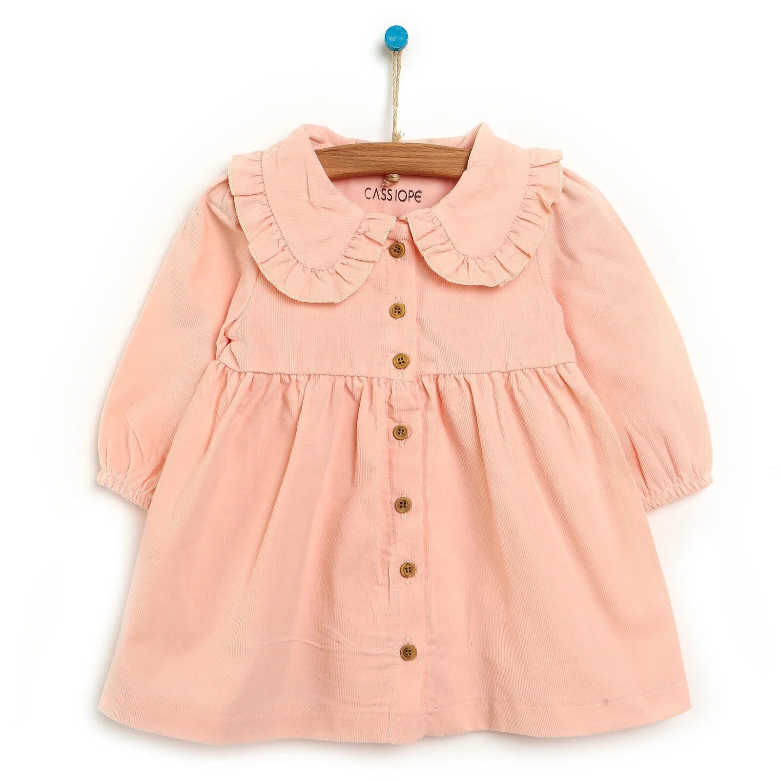 Cassiope Dress - Salmon - mezetto ebebek ebebek