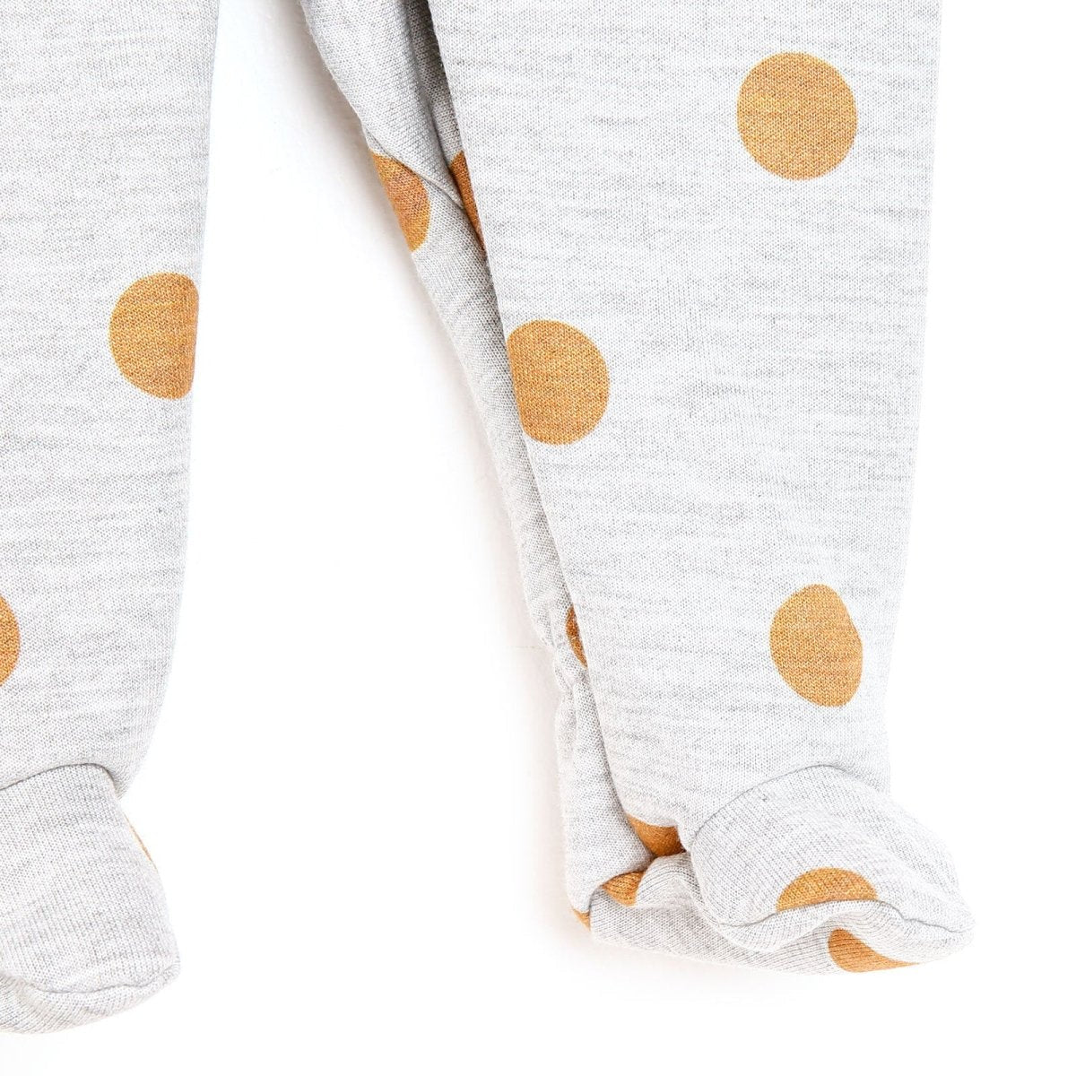 Cassiope Newborn Biscuits Footed Jumpsuit - Grey - mezetto ebebek ebebek