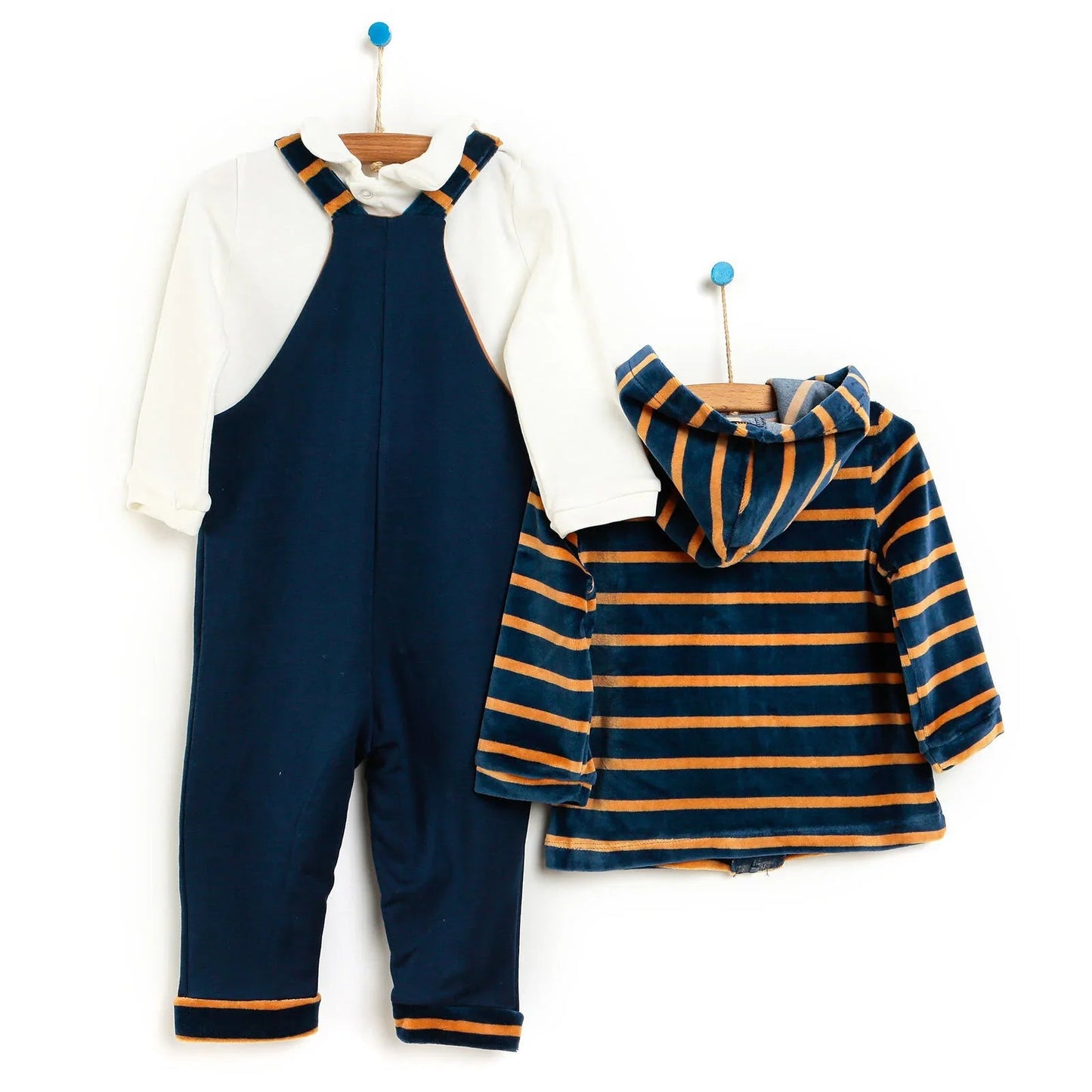 Cassiope Newborn Biscuits Overalls - Sweatshirt - Navy Blue - mezetto ebebek ebebek