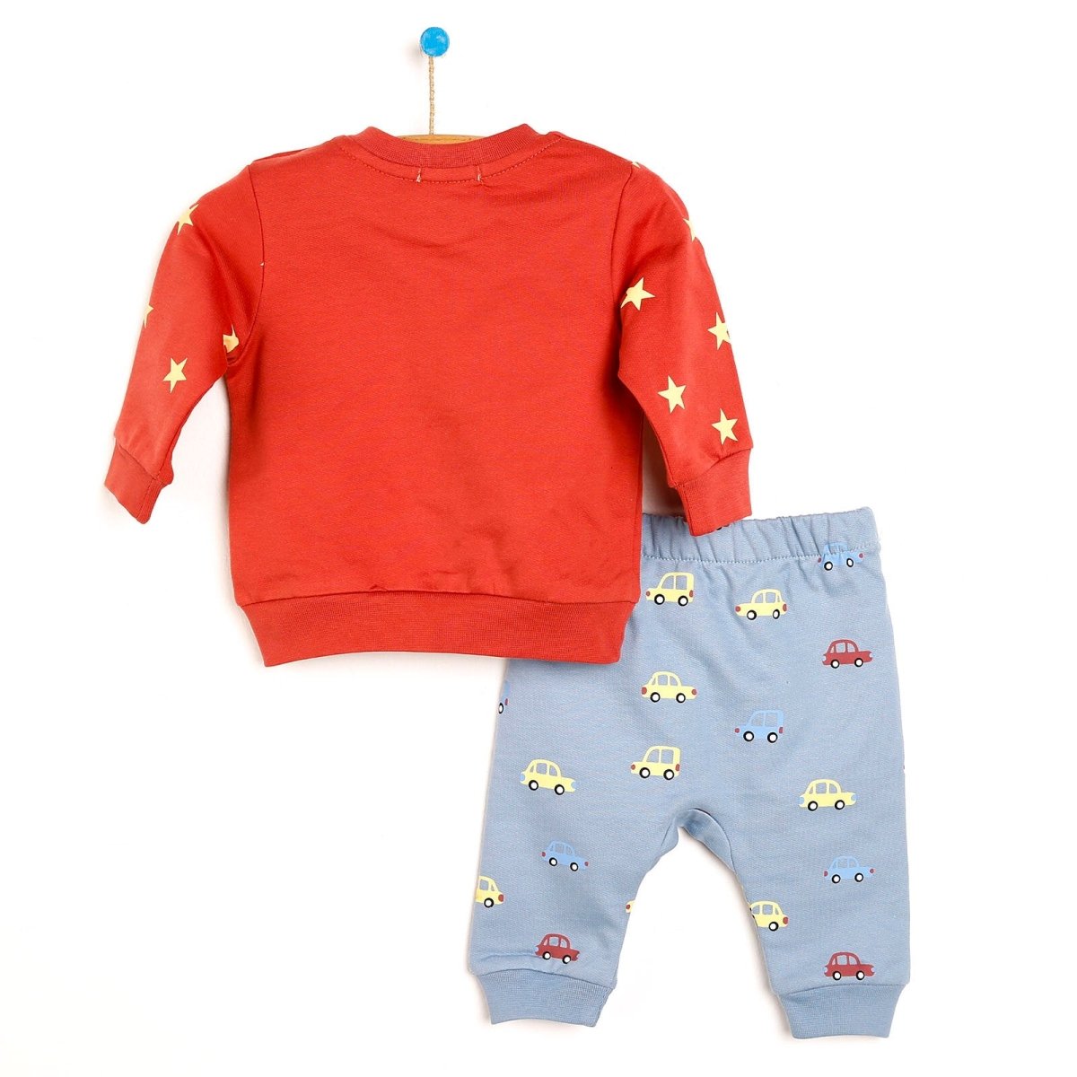 Cassiope Newborn Cool Boy Sweatshirt Legging Starter Set - Blue - mezetto ebebek ebebek