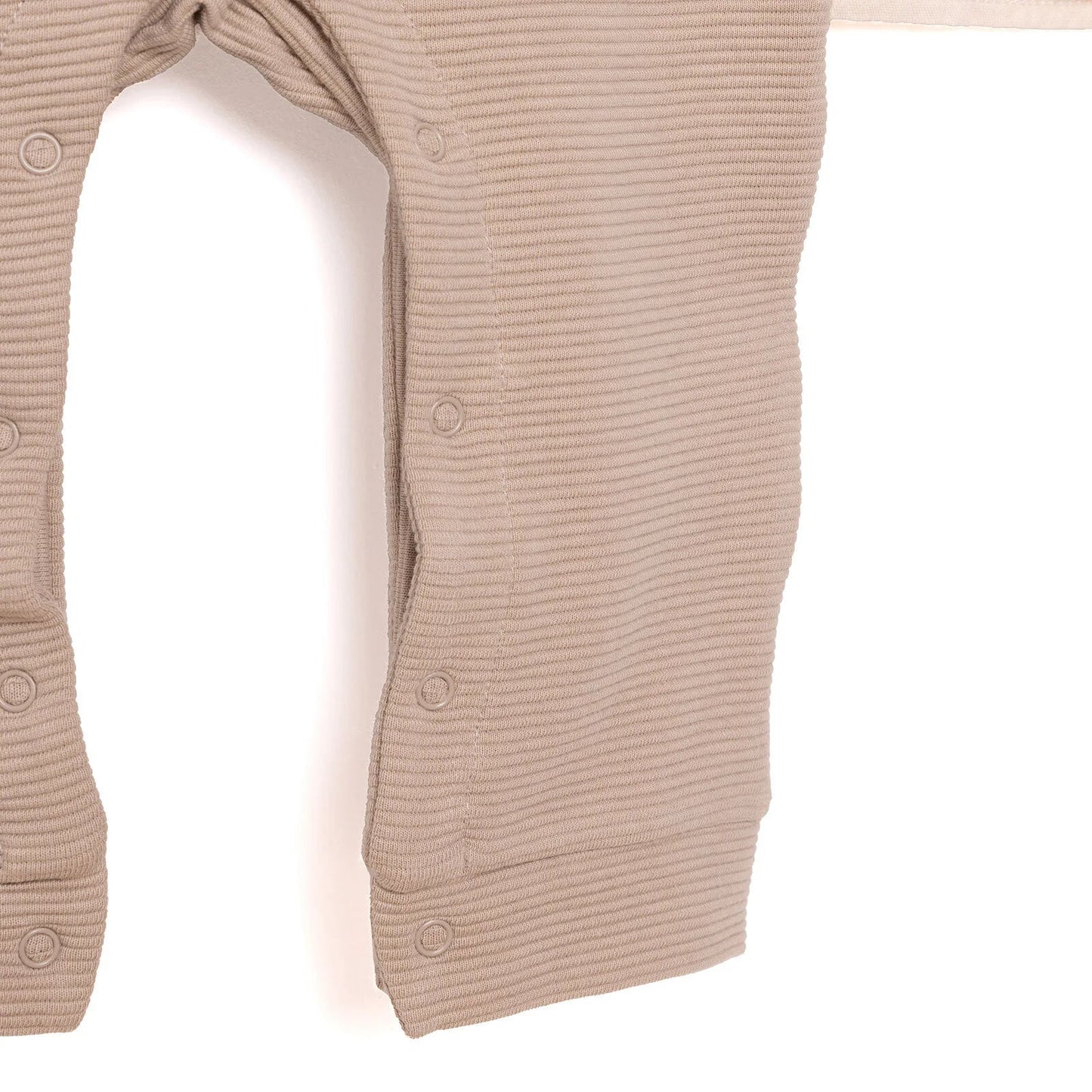 Cassiope Newborn Dungarees Set - Beige - mezetto ebebek ebebek