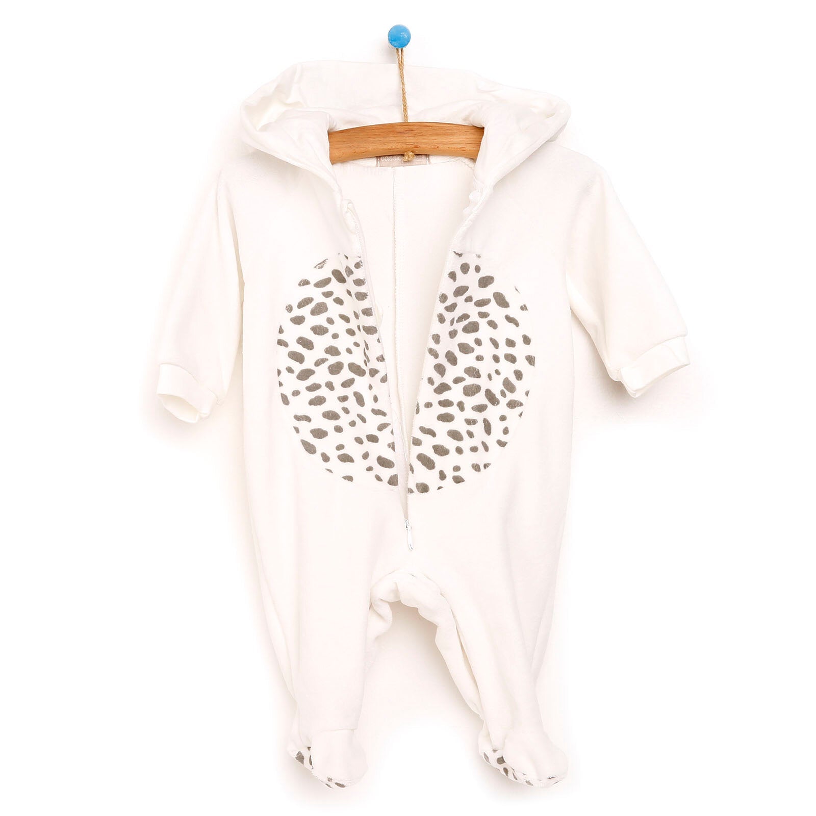 Cassiope Newborn Funny Friend Velvet Footed - Ecru - mezetto ebebek ebebek