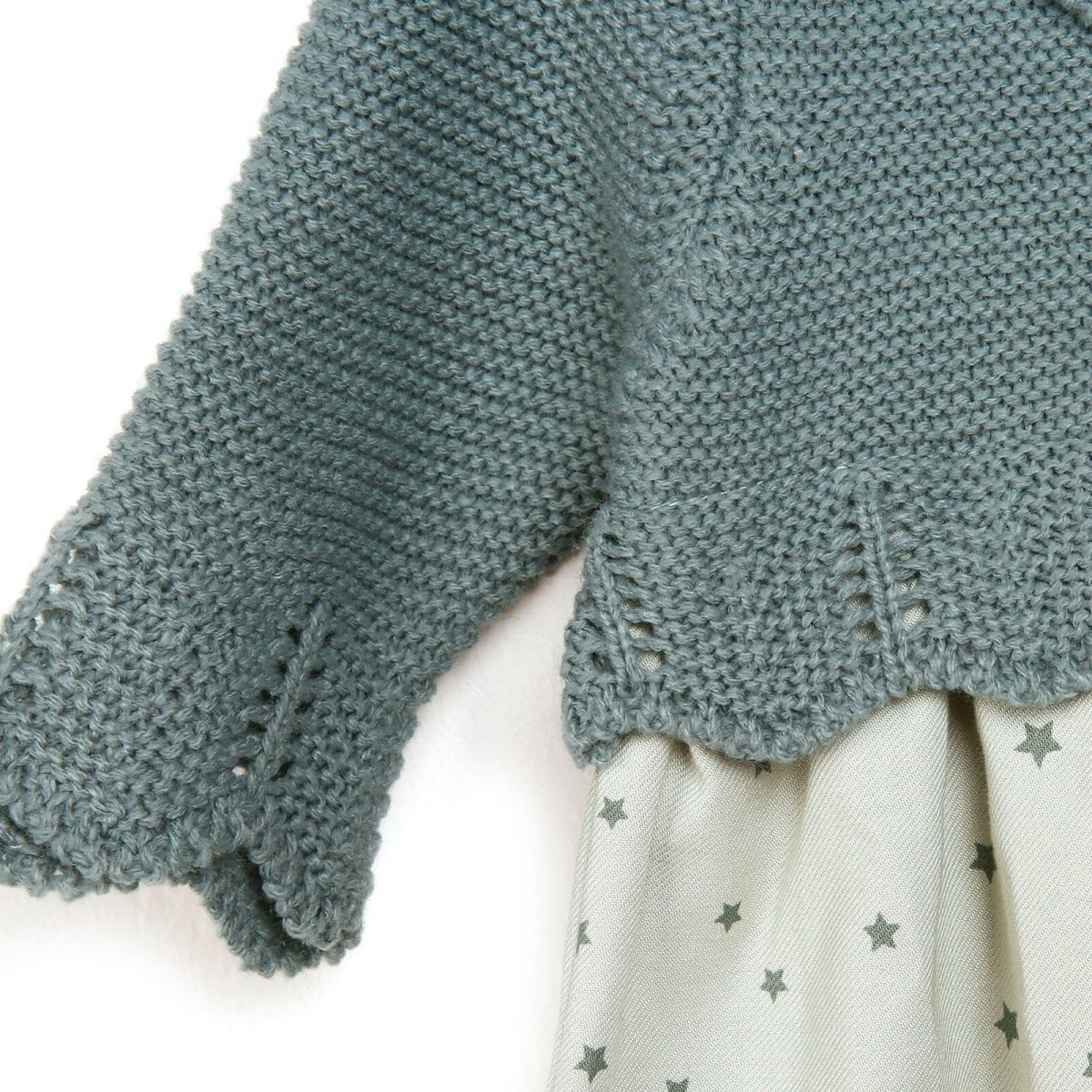 Cassiope Newborn Little Star Dress - Blue - mezetto ebebek ebebek