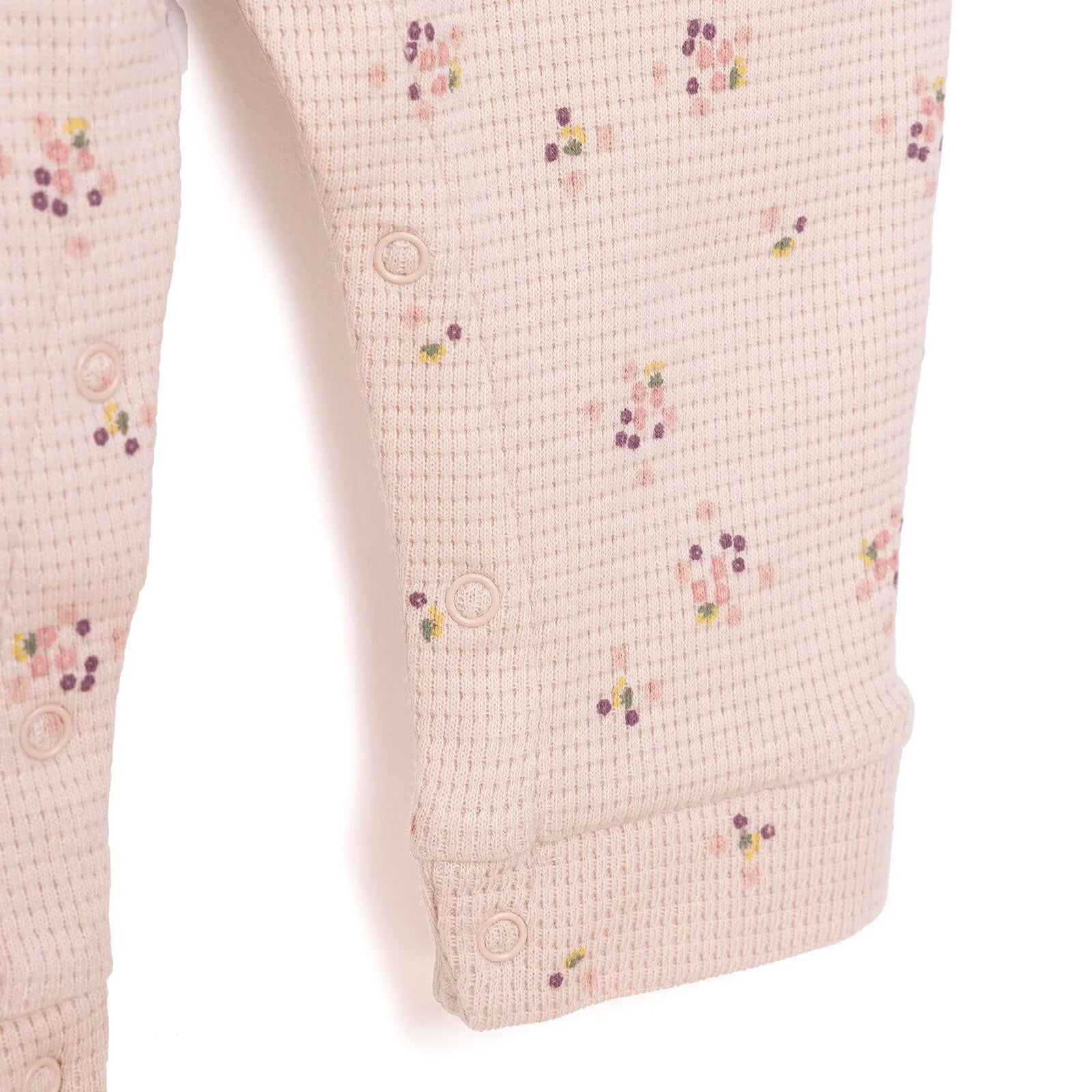 Cassiope Newborn Mini Flowers Jumpsuit - Salmon - mezetto ebebek ebebek