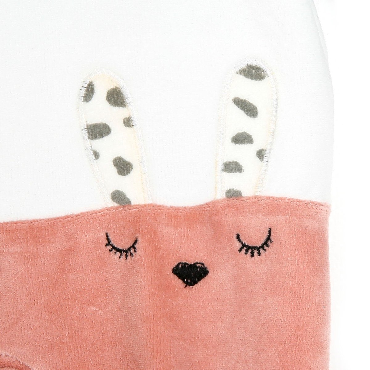 Cassiope Newborn Velvet Footed Jumpsuit - Powder - mezetto ebebek ebebek