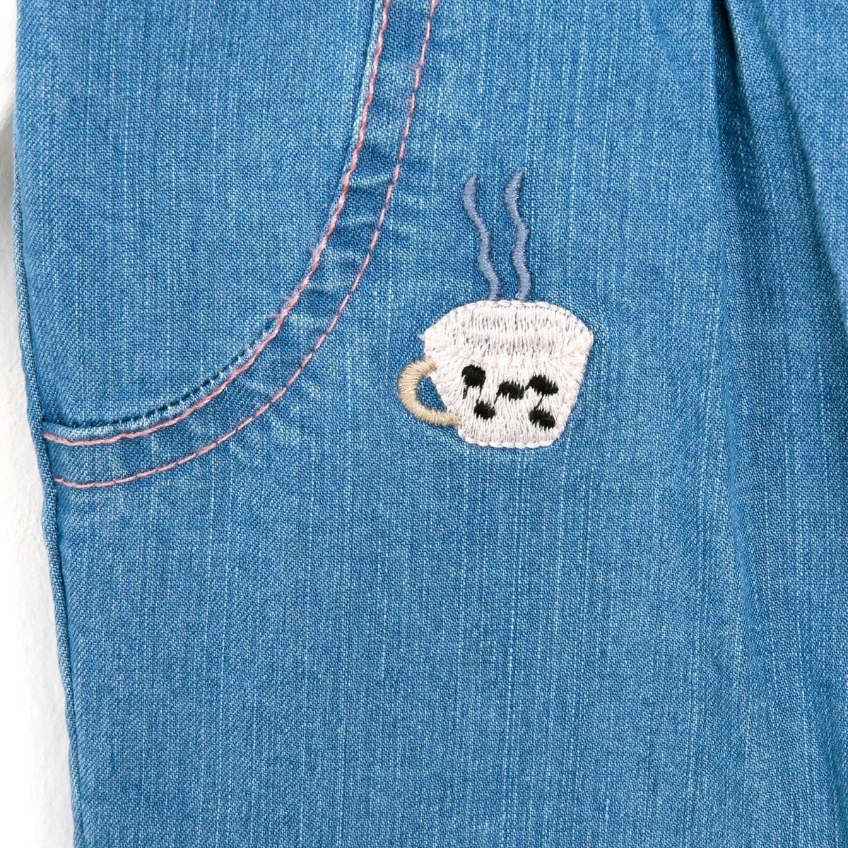Cassiope Overall Shorts - Sweatshirt - Blue - mezetto ebebek ebebek