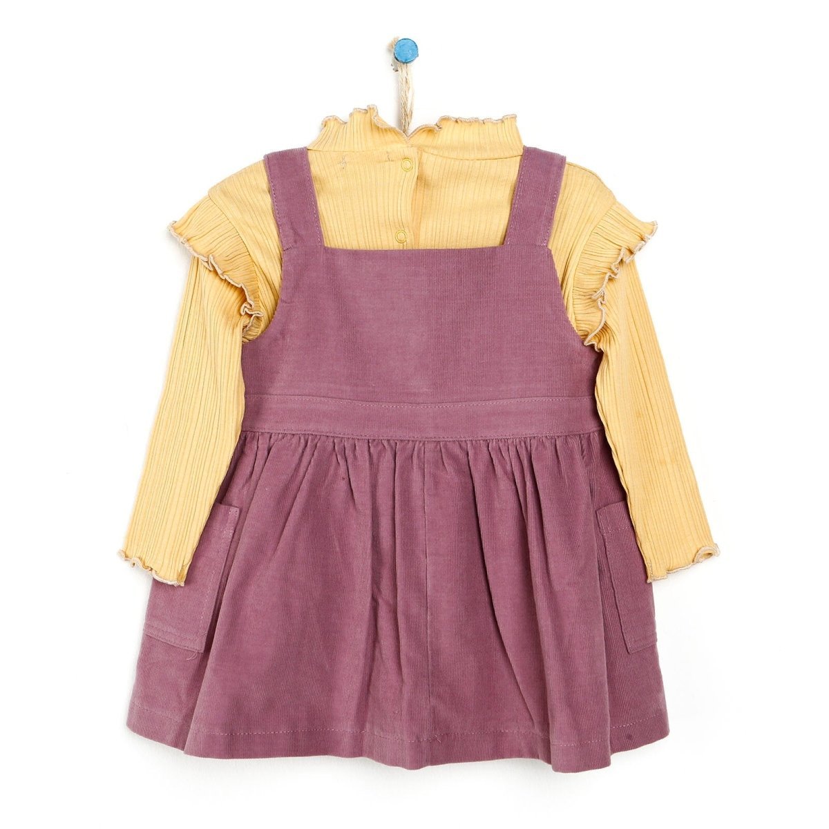 Cassiope Salopette Skirt - Sweatshirt - Damson - mezetto ebebek ebebek