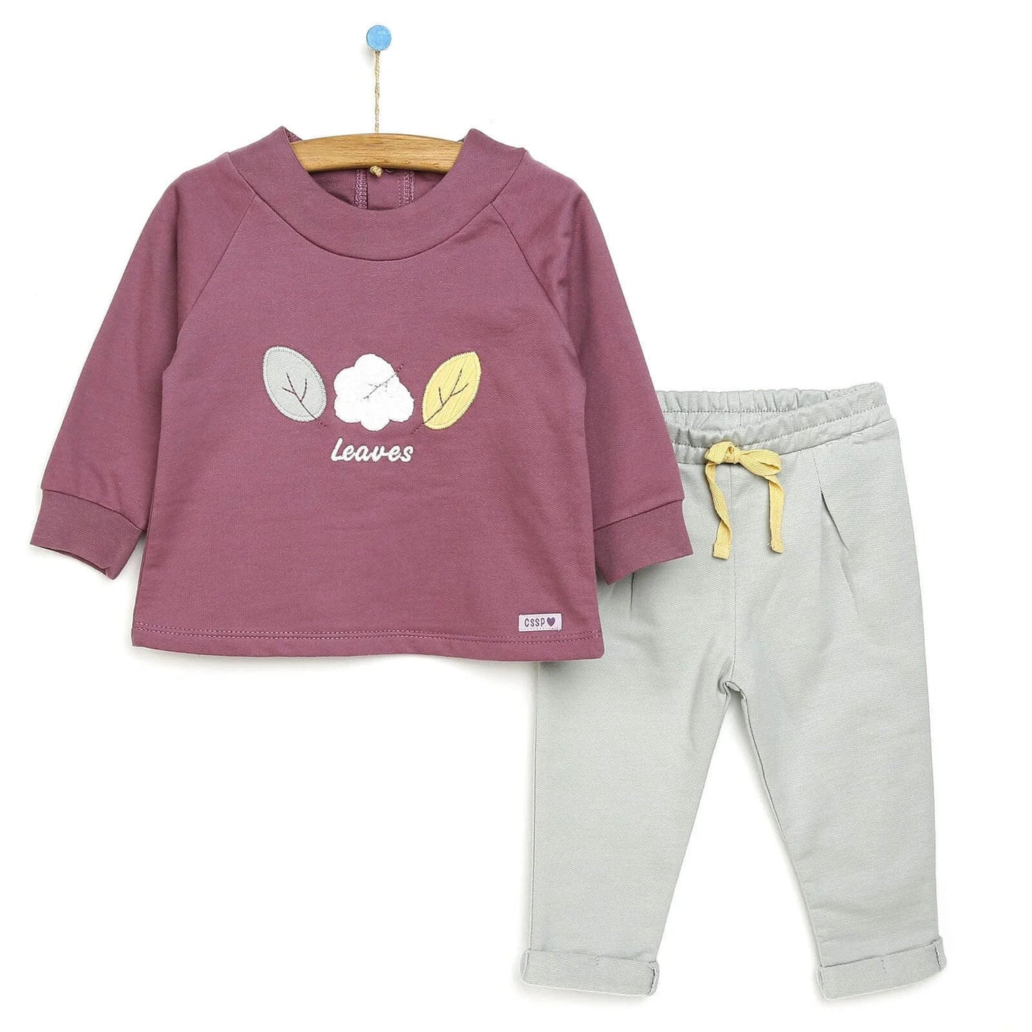 Cassiope Sweatshirt - Footless Bottom - Green - mezetto ebebek ebebek