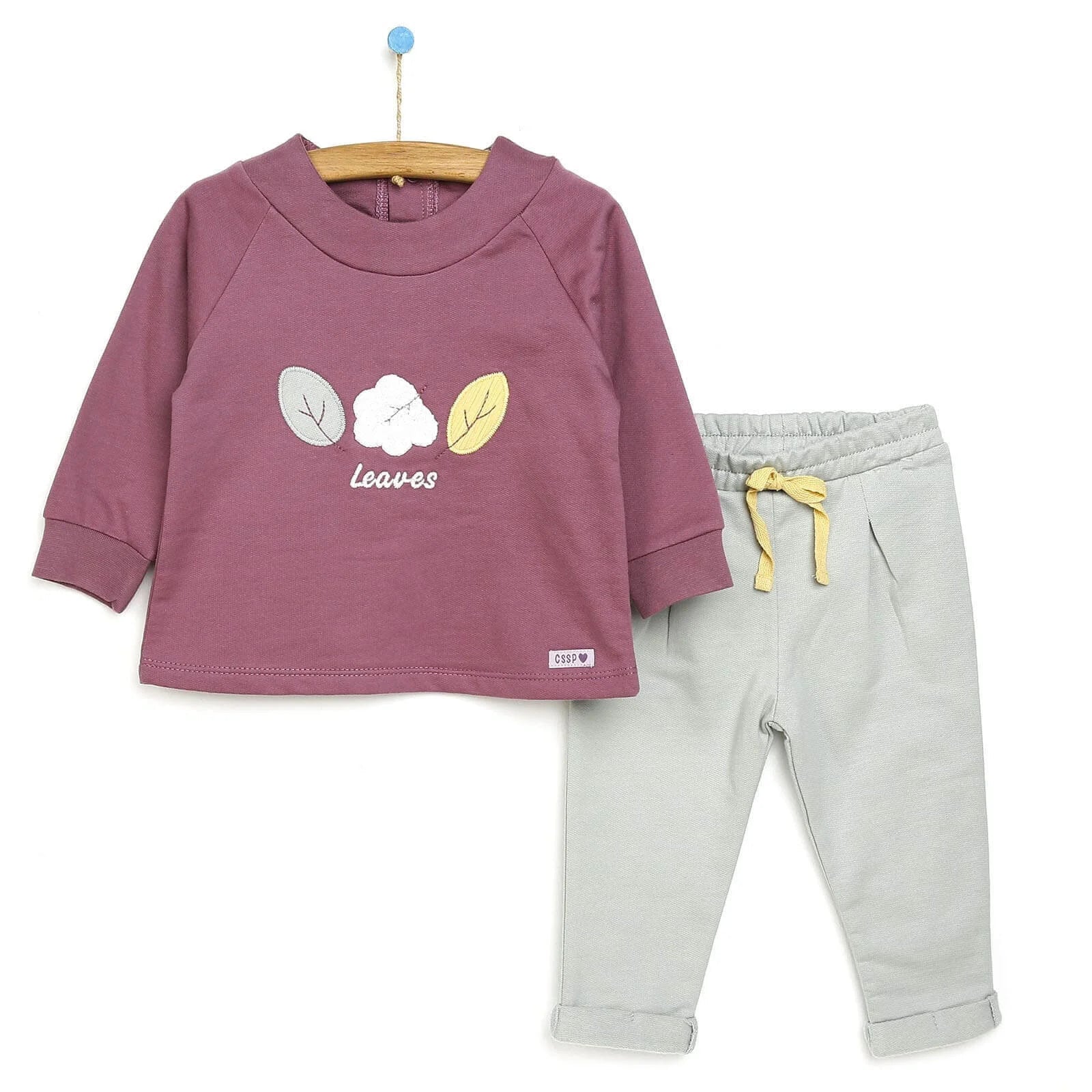 Cassiope Sweatshirt - Footless Bottom - Green - mezetto ebebek ebebek