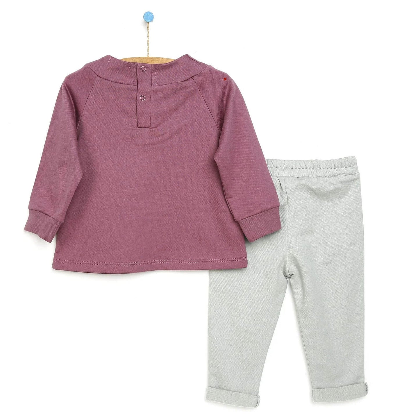 Cassiope Sweatshirt - Footless Bottom - Green - mezetto ebebek ebebek