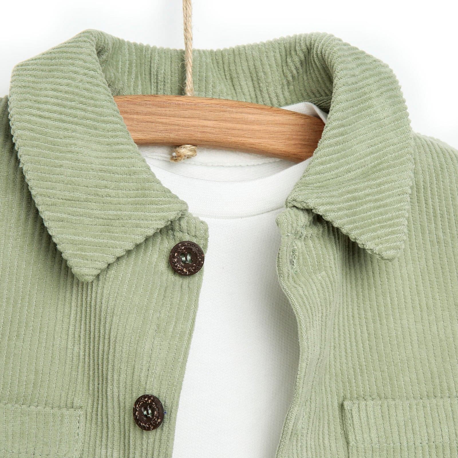 Cassiope Sweatshirt - Pants - Coat - Green - mezetto ebebek ebebek