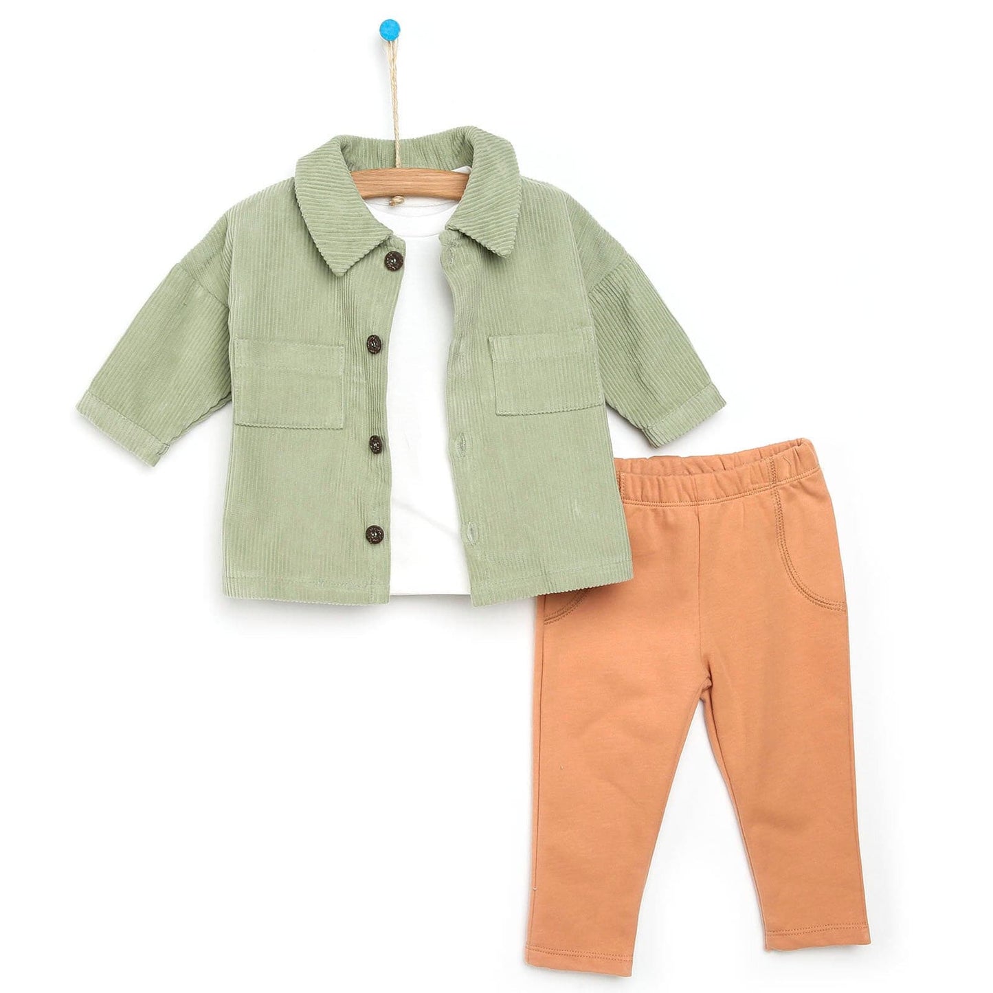 Cassiope Sweatshirt - Pants - Coat - Green - mezetto ebebek ebebek