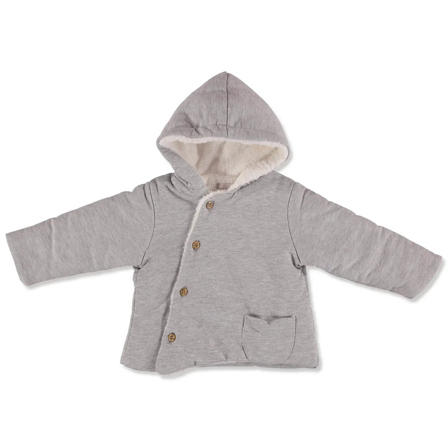 Cassiope Welsoft Cardigan - Grey - mezetto ebebek ebebek
