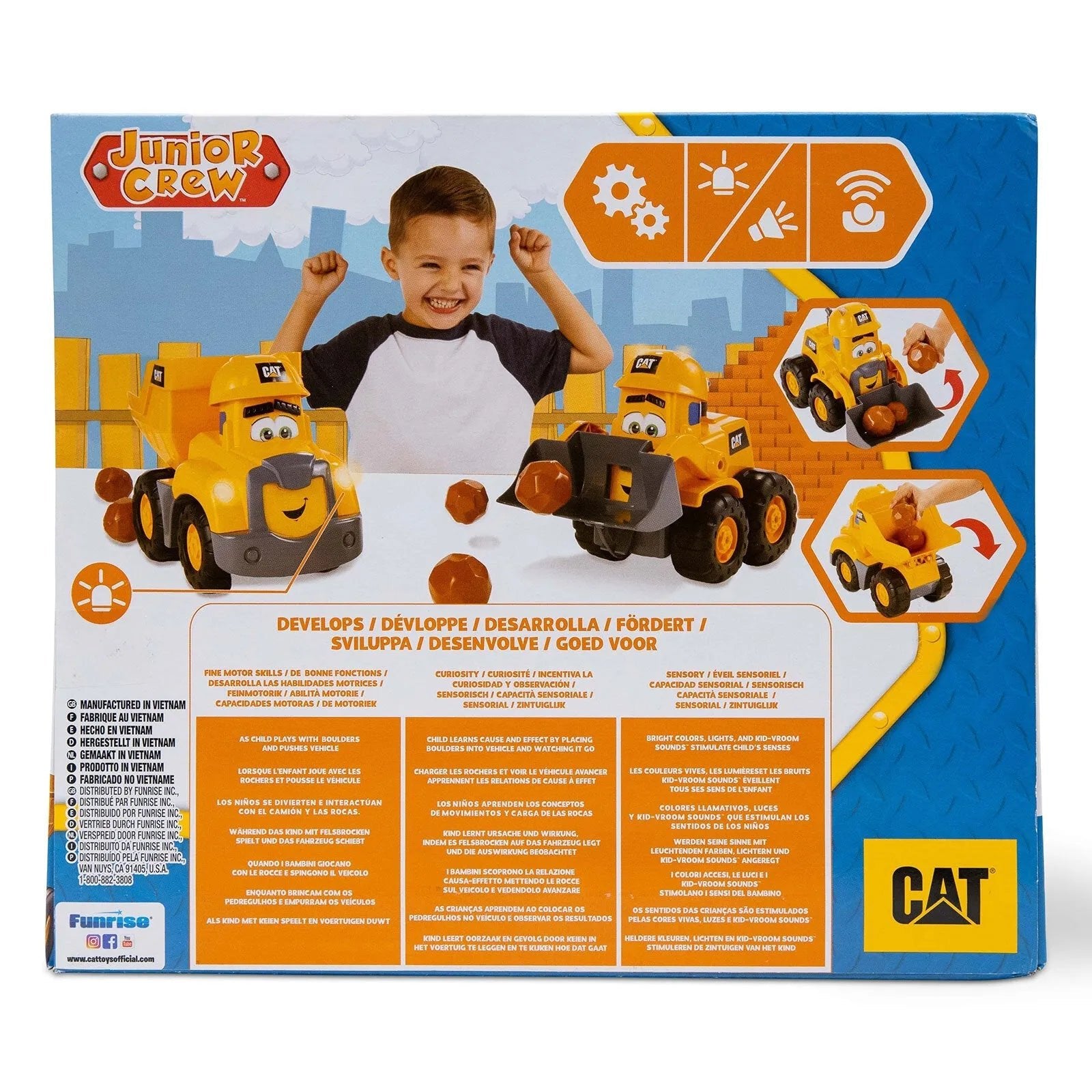 CAT Junior Crew Construction Buddies Dump Truck - mezetto ebebek ebebek