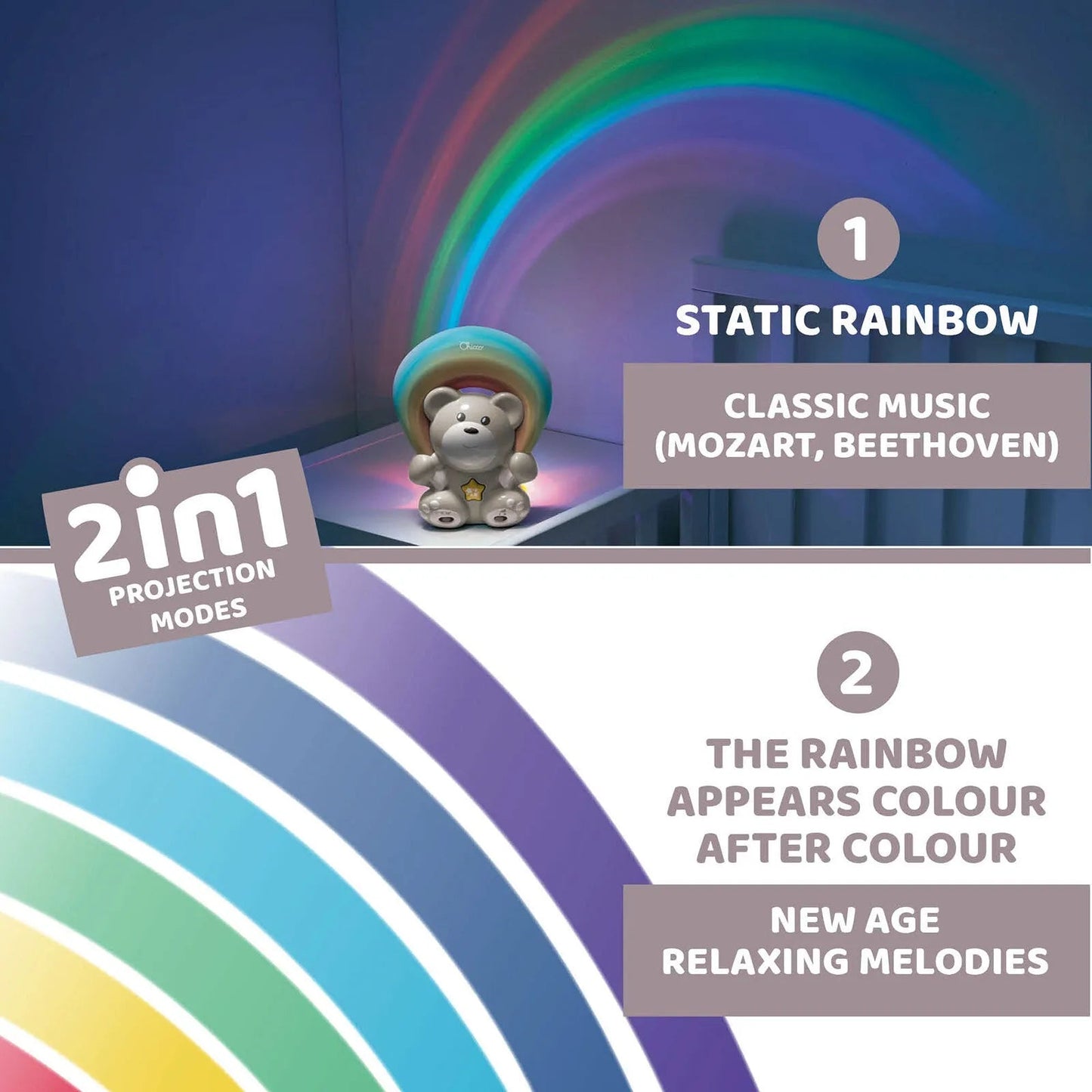 Chicco Rainbow Bear - mezetto ebebek ebebek