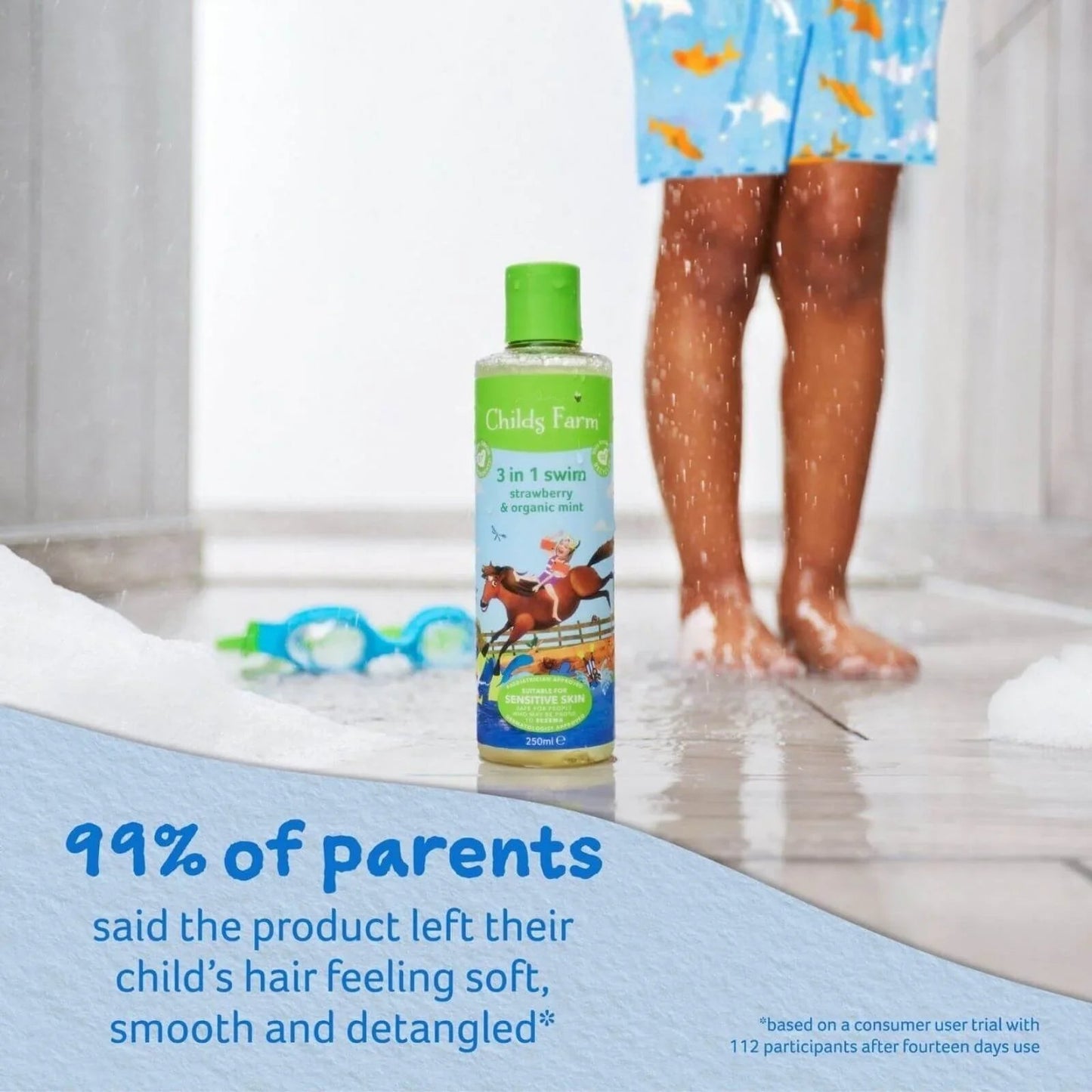 Childs Farm 3 - in - 1 Swim Strawberry & Organic Mint 250ml - mezetto ebebek ebebek