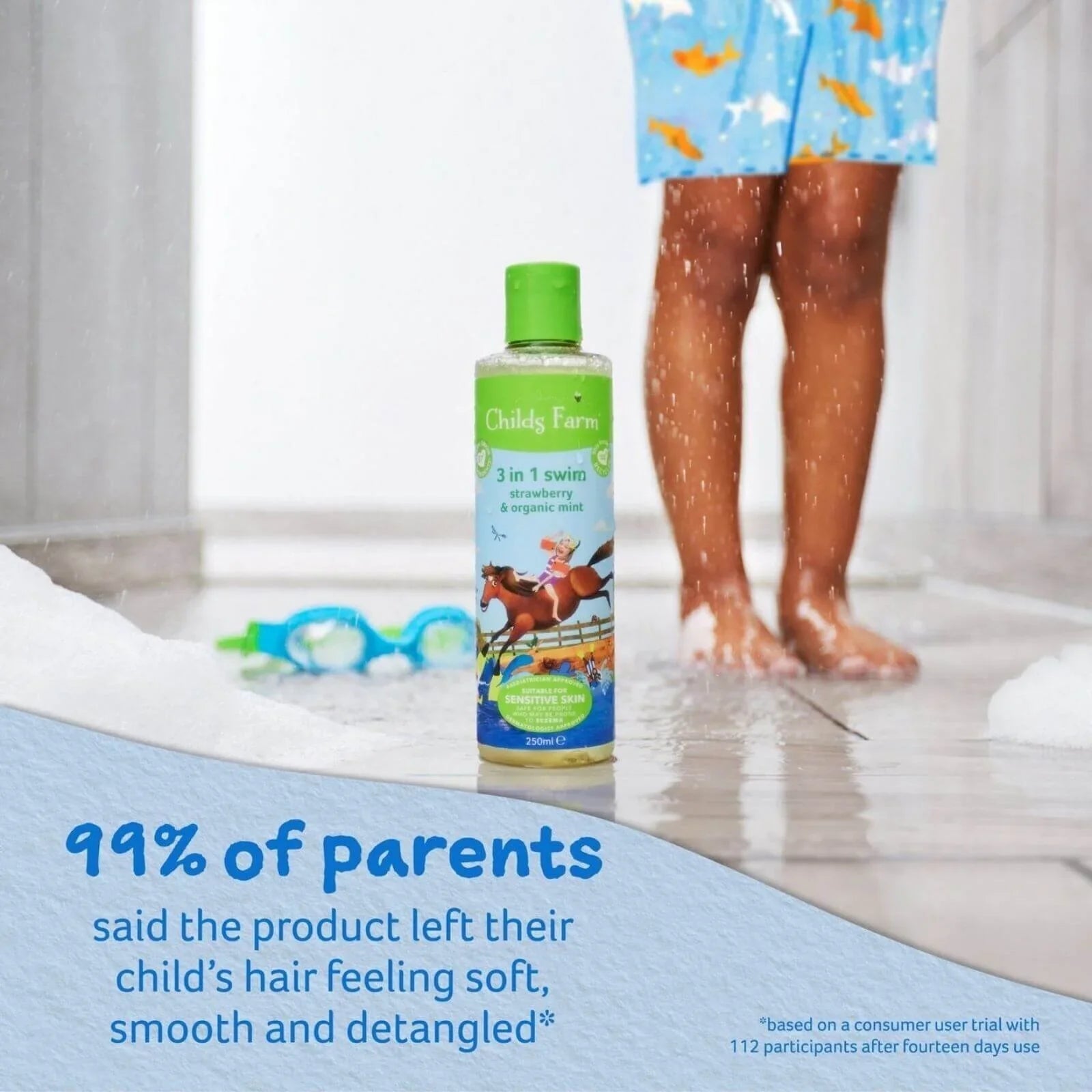 Childs Farm 3 - in - 1 Swim Strawberry & Organic Mint 250ml - mezetto ebebek ebebek
