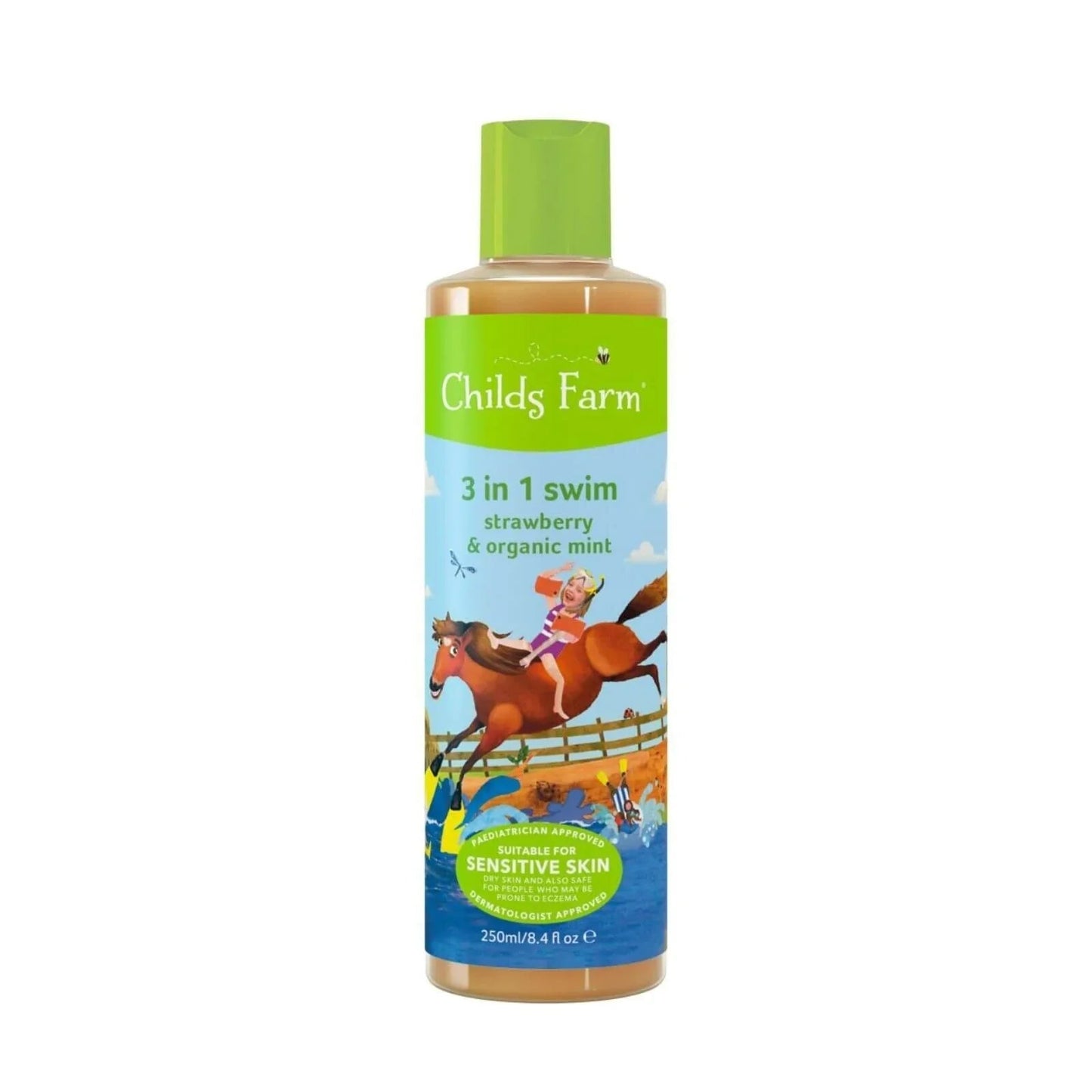 Childs Farm 3 - in - 1 Swim Strawberry & Organic Mint 250ml - mezetto ebebek ebebek