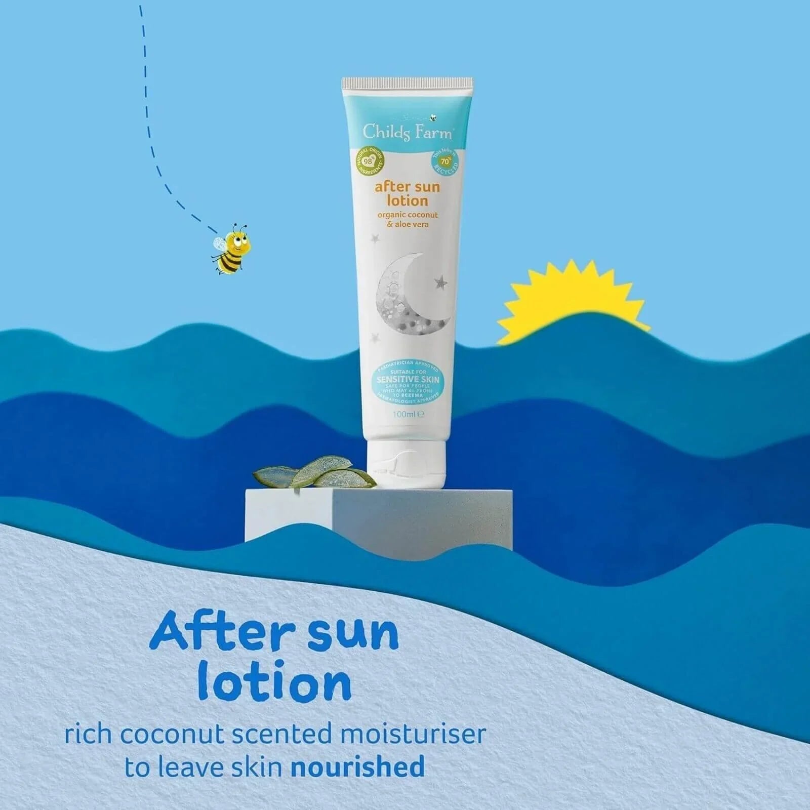 Childs Farm After Sun Lotion Organic Coconut Oil 100ml - mezetto ebebek ebebek