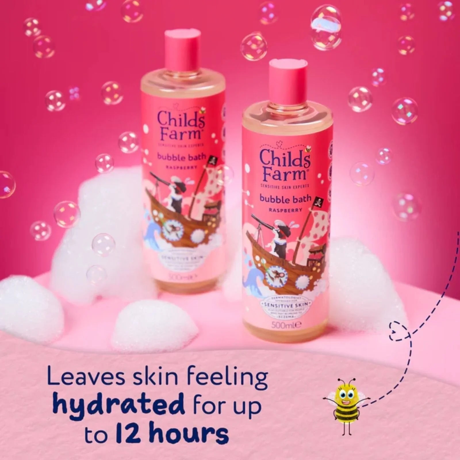 Childs Farm Bubble Bath 500ml - Raspberry - mezetto ebebek ebebek