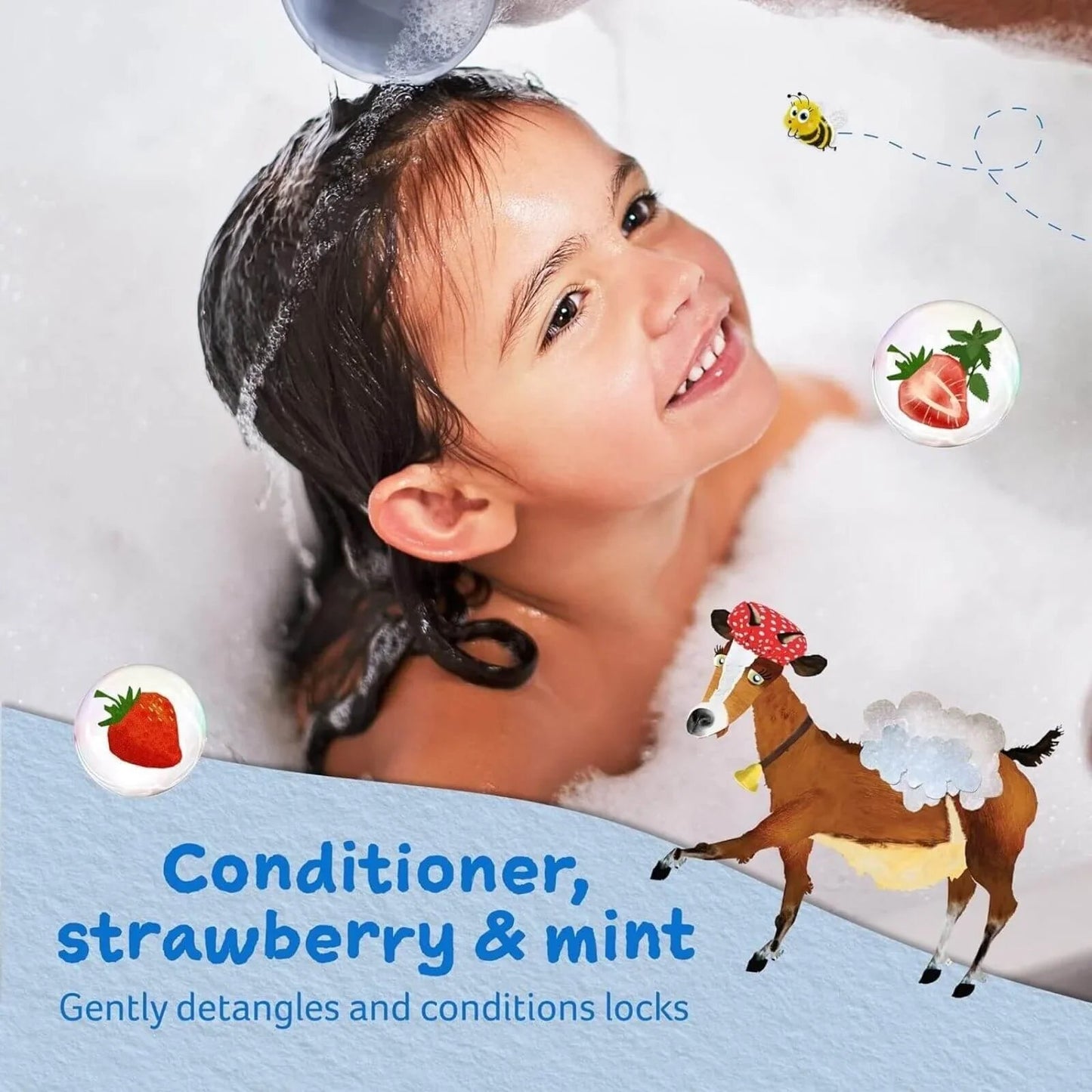 Childs Farm Conditioner Strawberry & Organic Mint 250ml - mezetto ebebek ebebek