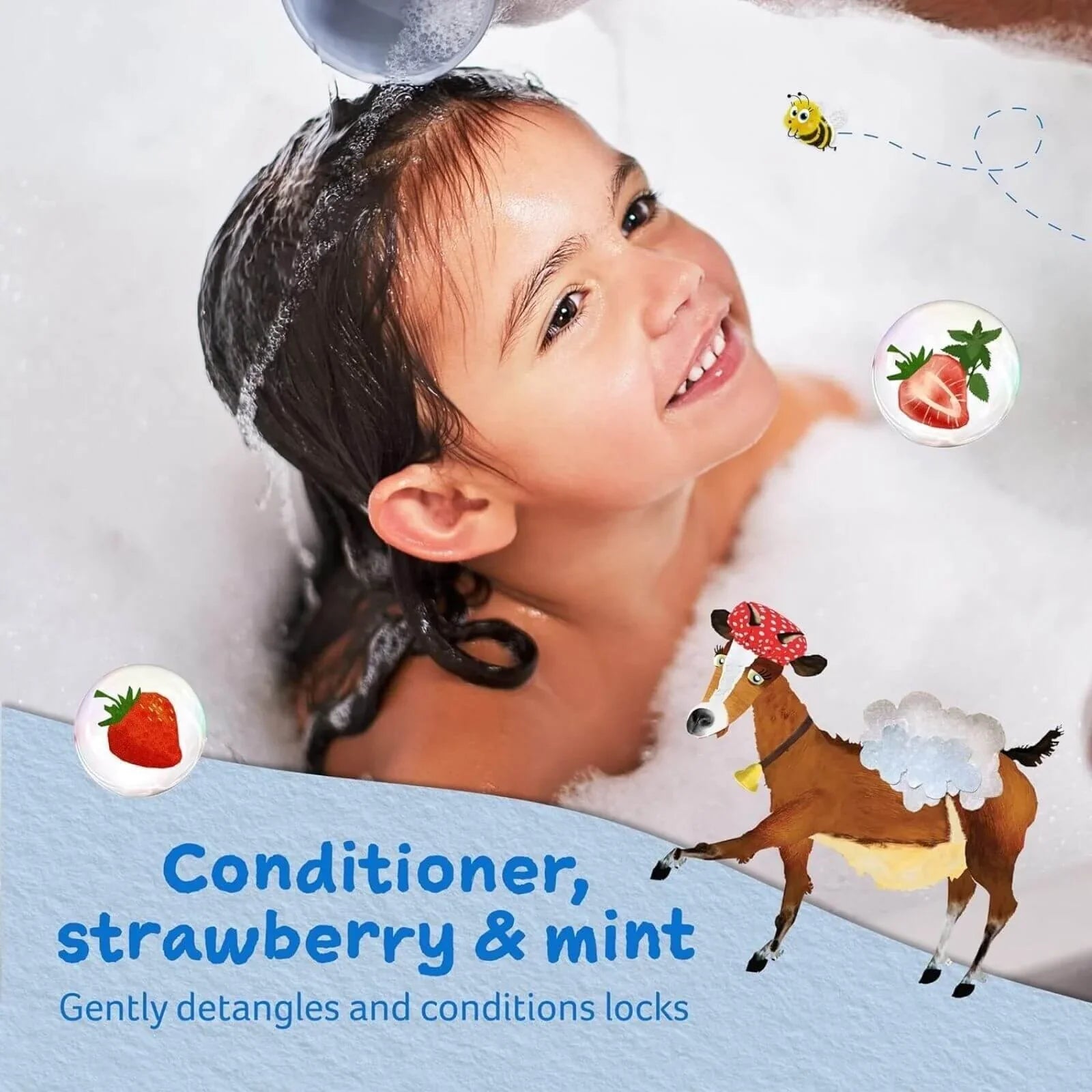 Childs Farm Conditioner Strawberry & Organic Mint 250ml - mezetto ebebek ebebek